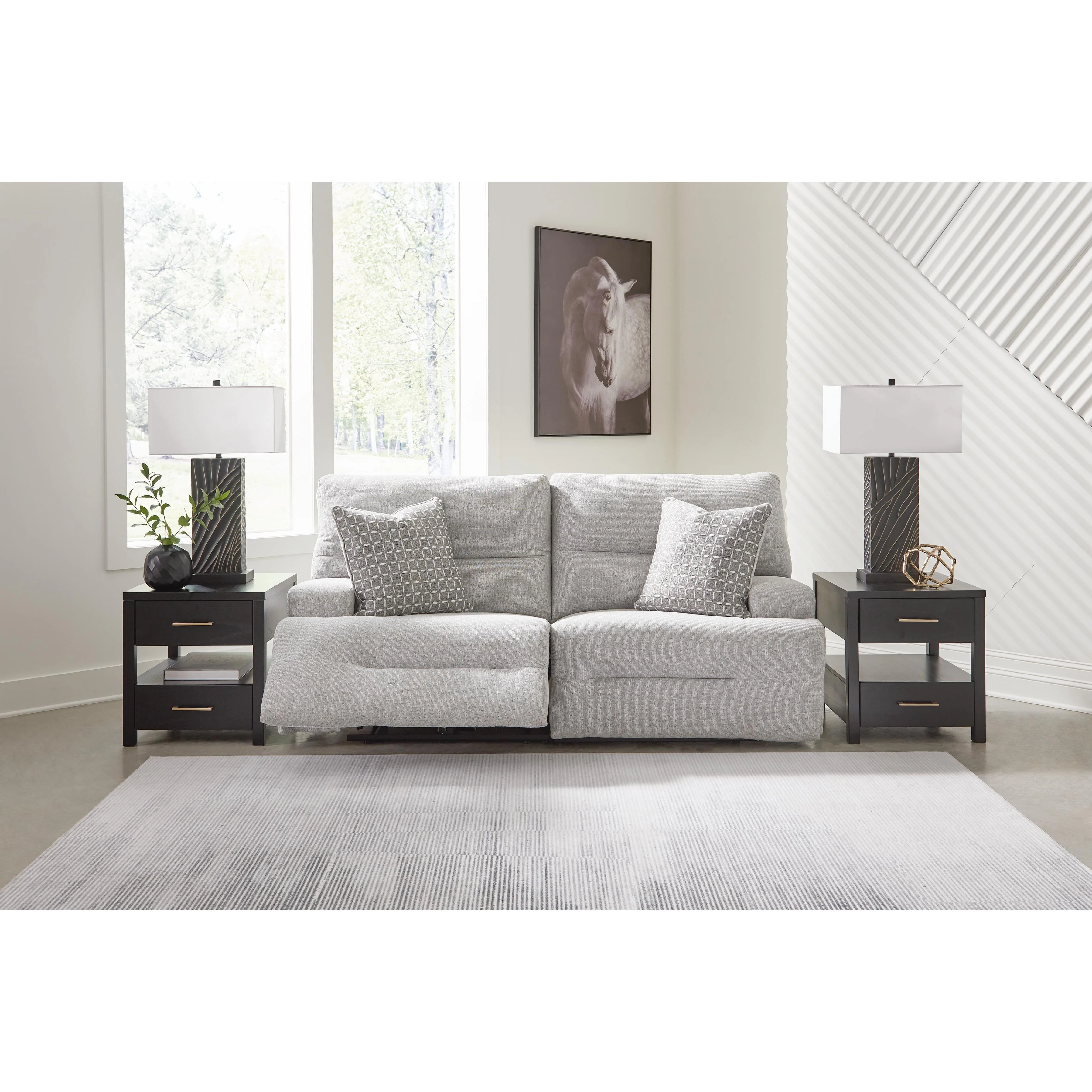 Signature Design by Ashley Acklen Place Power Reclining Fabric Loveseat 9360558/9360562 - Image 2