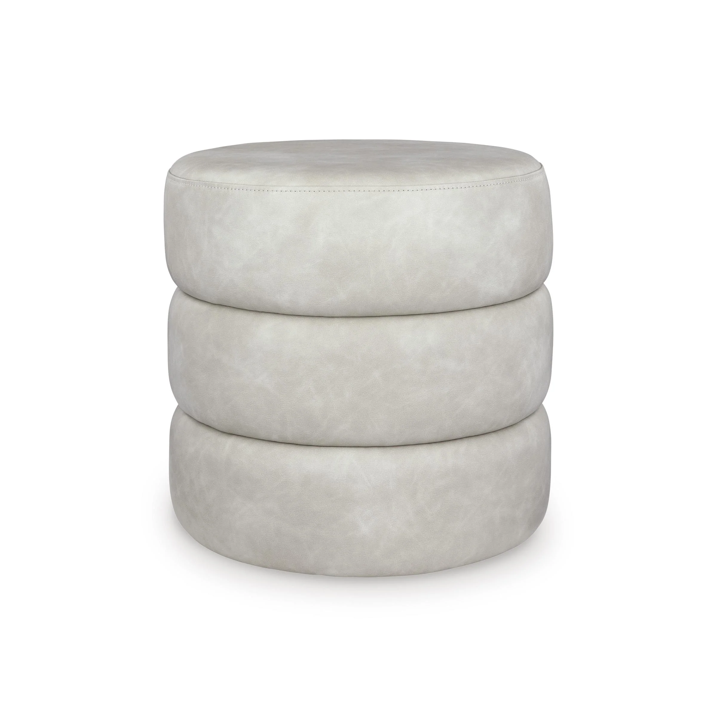 Signature Design by Ashley Ummi Leather Look Ottoman A3000792
