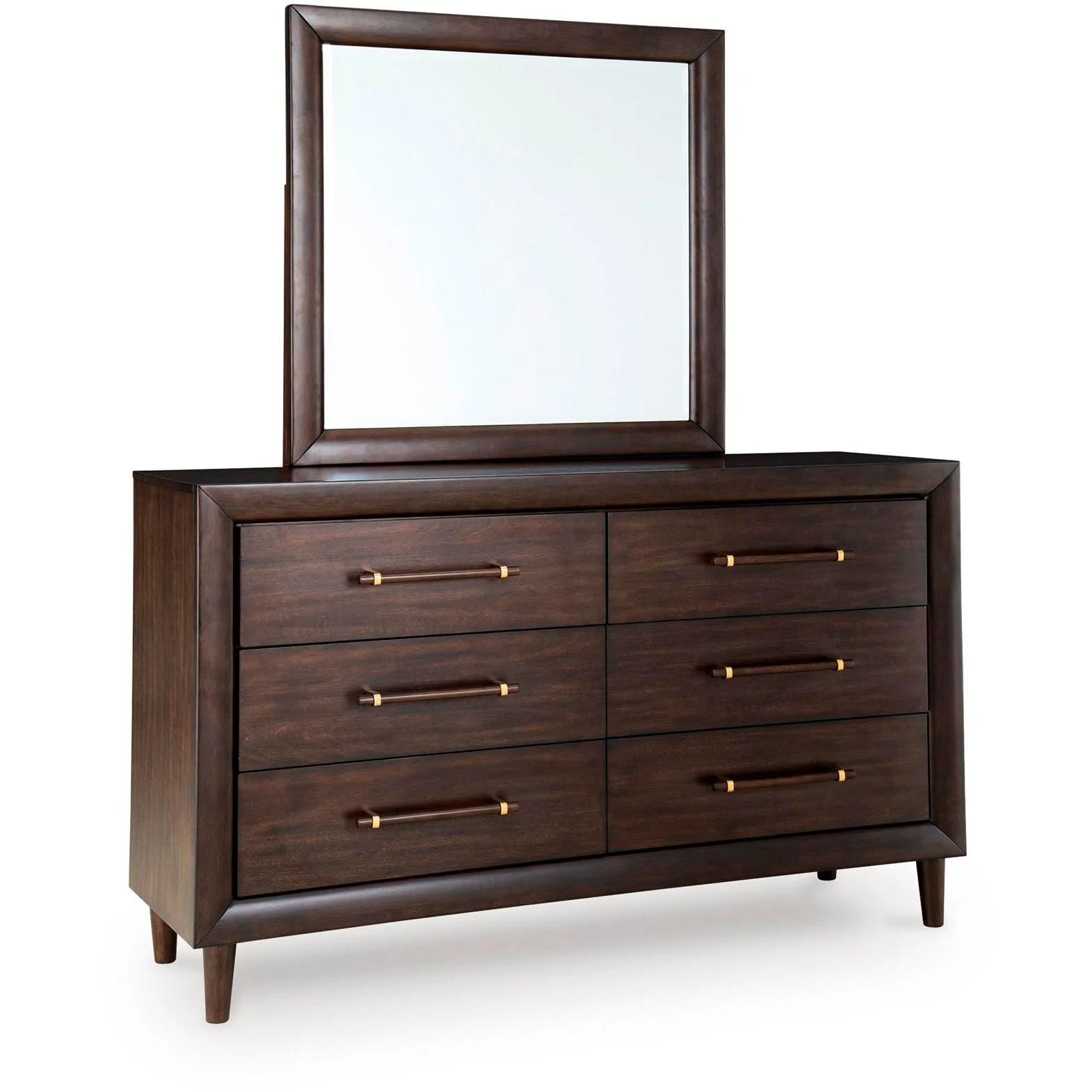 Benchcraft Dantenton 6-Drawer Dresser with Mirror B611-31/B611-36 - Image 1