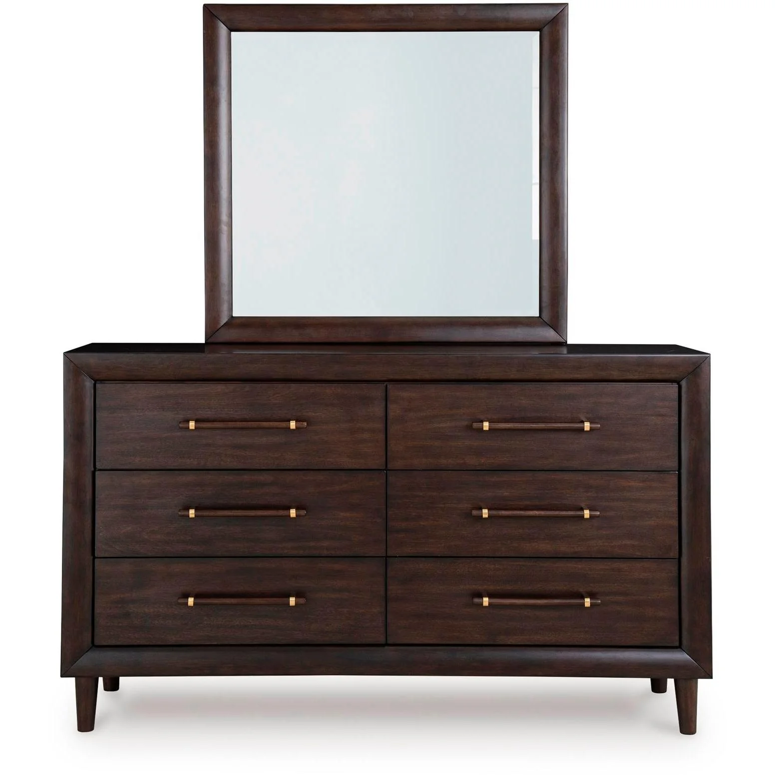 Benchcraft Dantenton 6-Drawer Dresser with Mirror B611-31/B611-36 - Image 2
