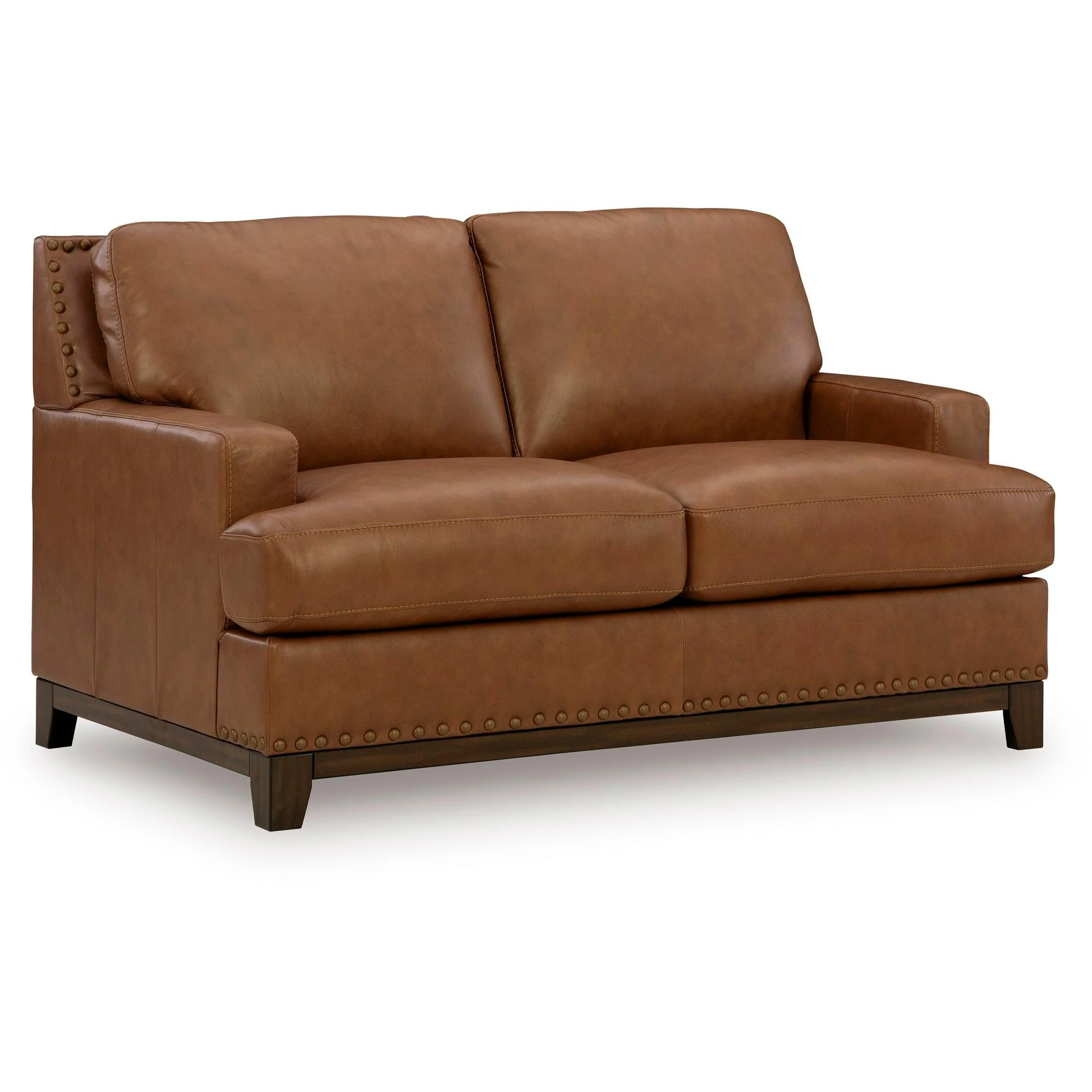 Signature Design by Ashley Saonara Stationary Leather Match Loveseat PC7310935 - Image 1