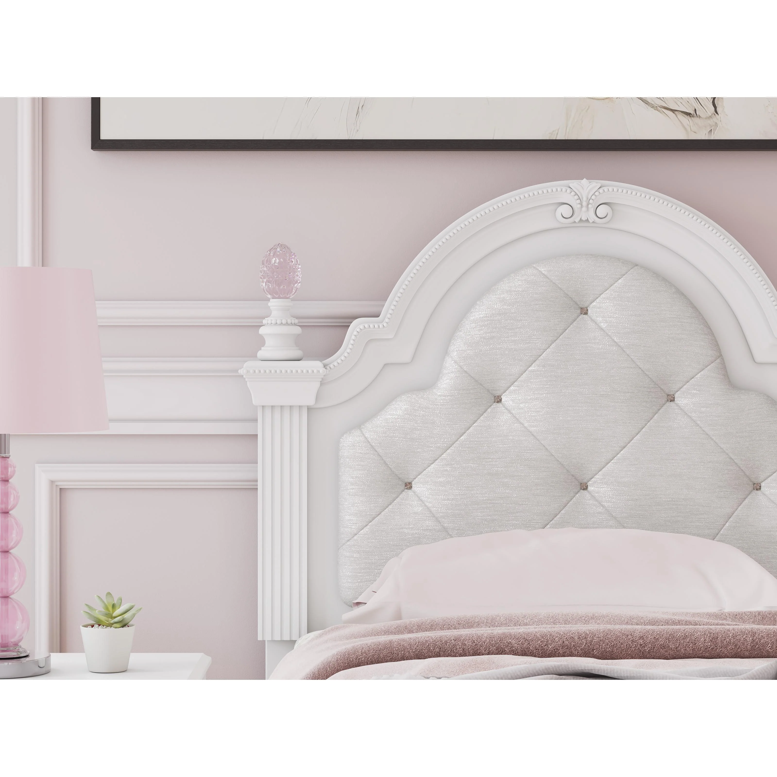 Signature Design by Ashley Kozlani PCB1819-153 Twin Upholstered Panel Headboard - Image 3
