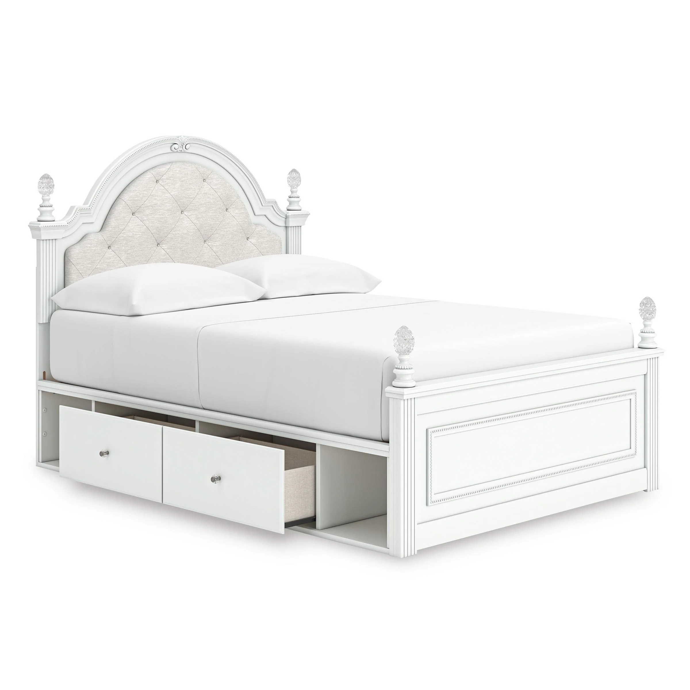 Signature Design by Ashley Kozlani Full Upholstered Panel Bed with Storage PCB1819-187/PCB1819-150/PCB1819-84/B100-12 - Image 2