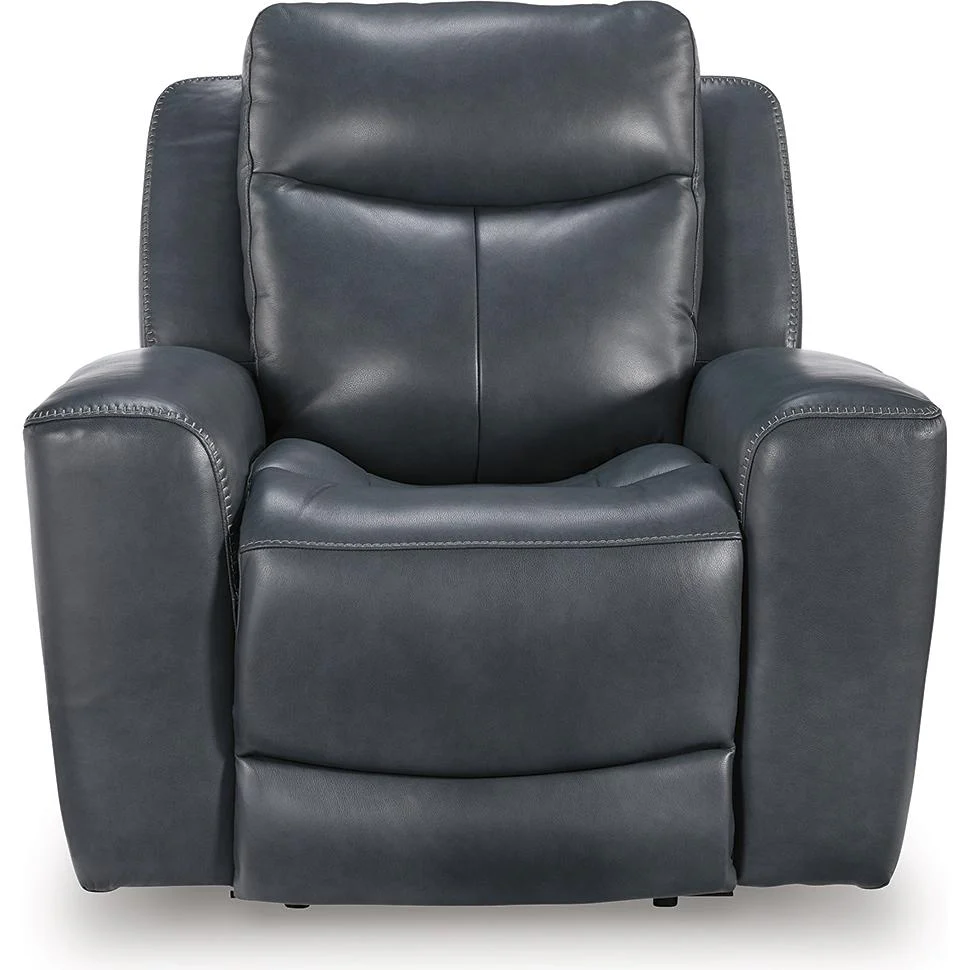 Signature Design by Ashley Next Move Power Leather Match Recliner PCU1210013 - Image 3