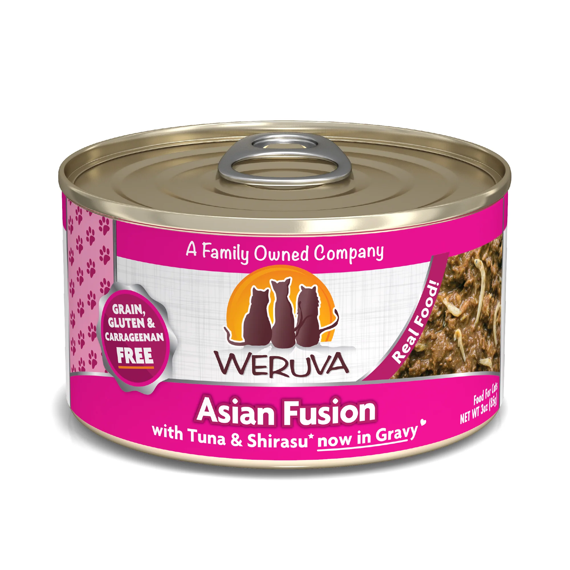 Weruva Classics 3oz Canned Cat food  Asian Fusion with Tuna, Rice & Shirasu - Image 1