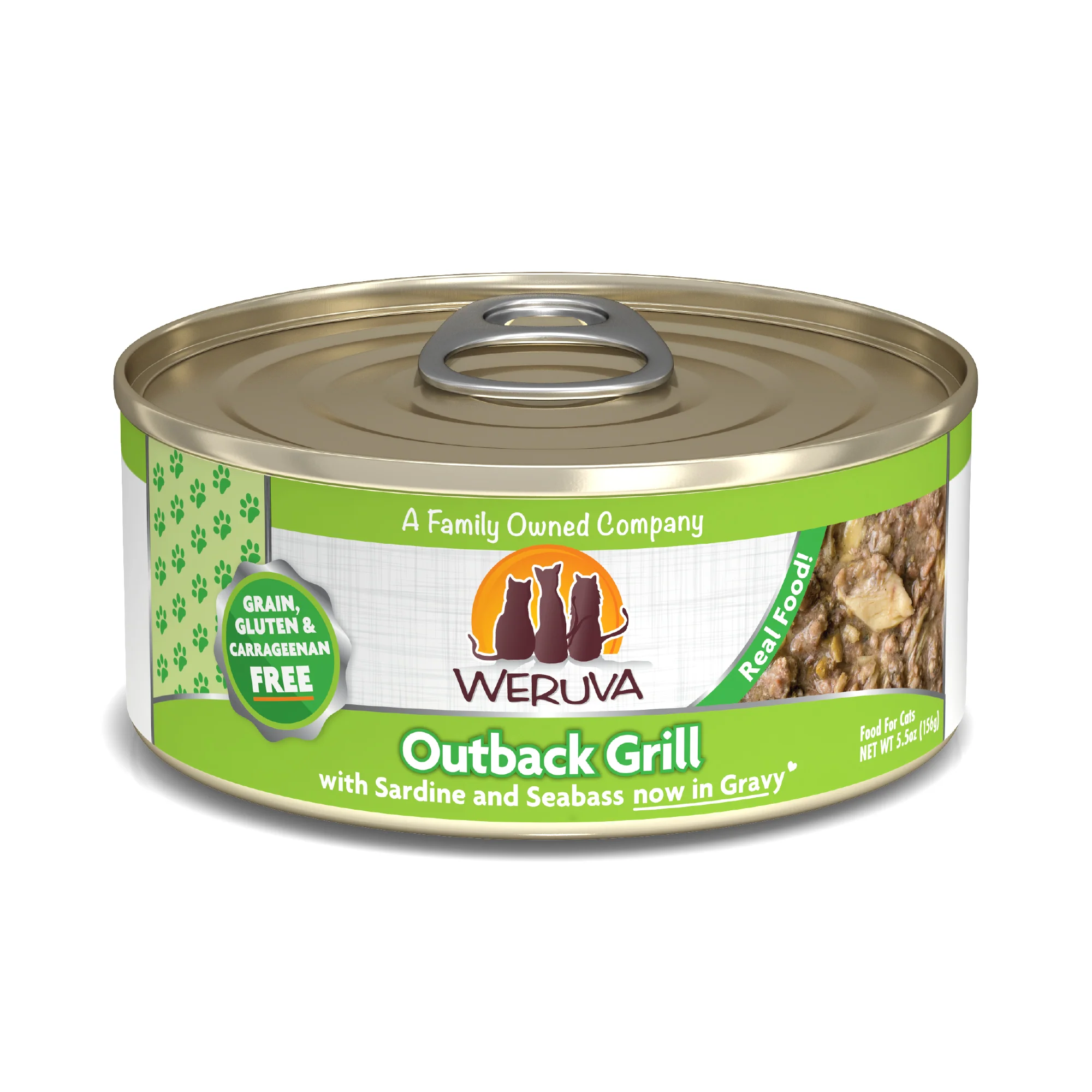Weruva Classics 5.5oz Canned Cat food  Outback Grill with Trevally and Barramundi - Image 1