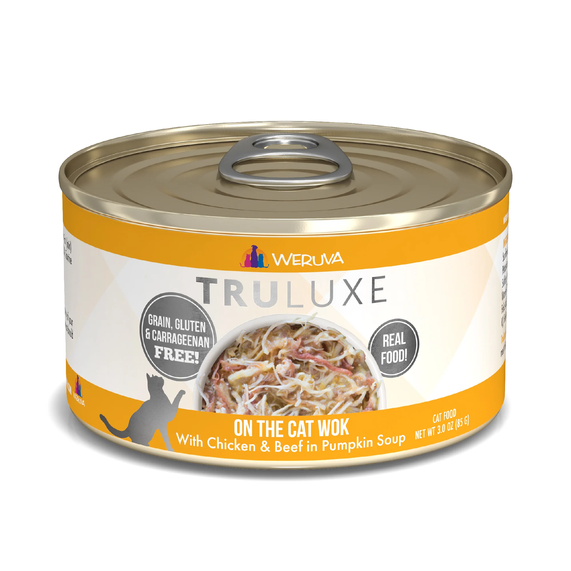 Weruva Truluxe Cat food 3oz Can On The Cat Wok - Image 1