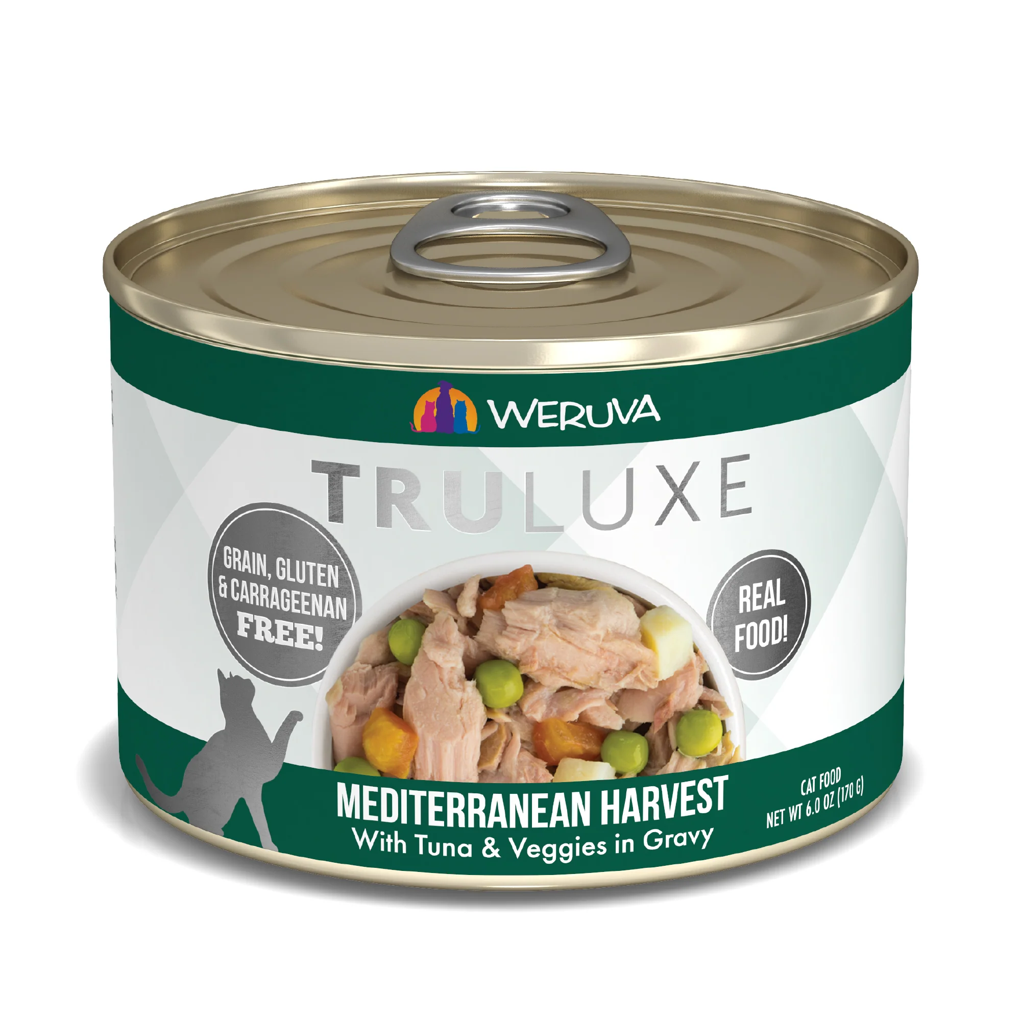 Weruva Truluxe Cat food 6oz Can Mediterranean Harvest - Image 1