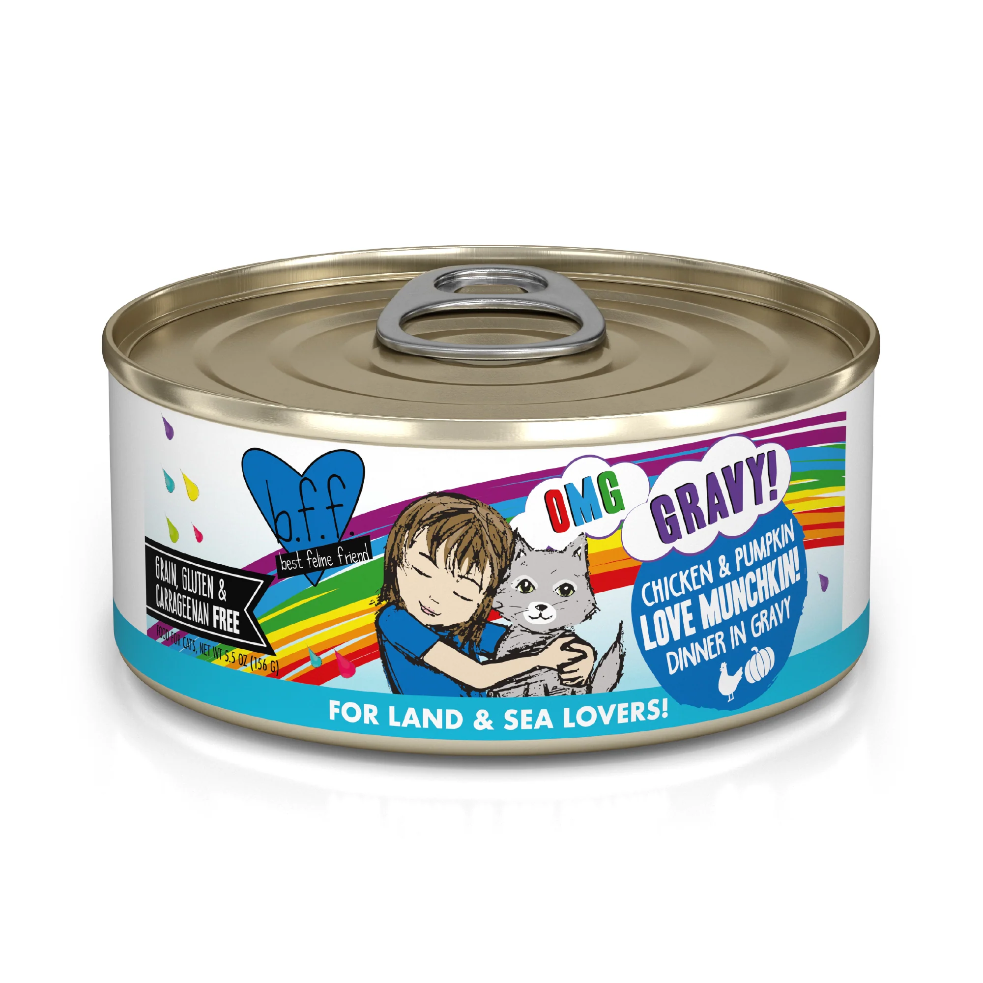 Weruva B.F.F. Oh My Gravy 5.5oz Canned Cat food Love Munchkin - Image 1