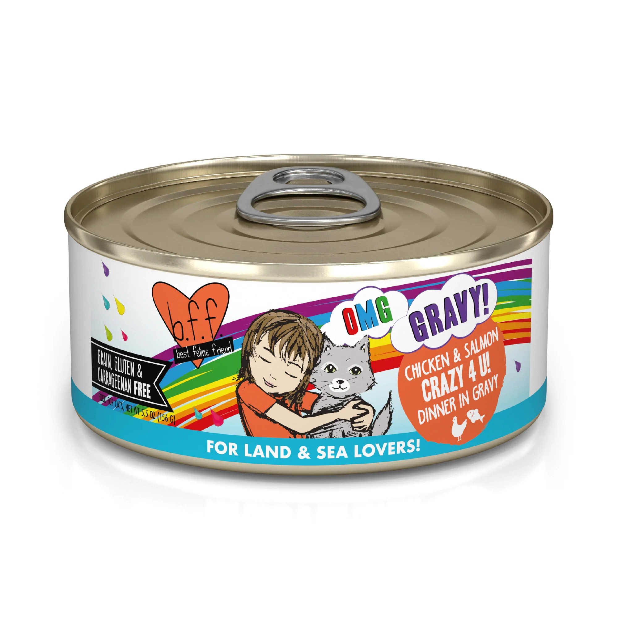 Weruva B.F.F. Oh My Gravy 5.5oz Canned Cat food Crazy 4 U - Image 1