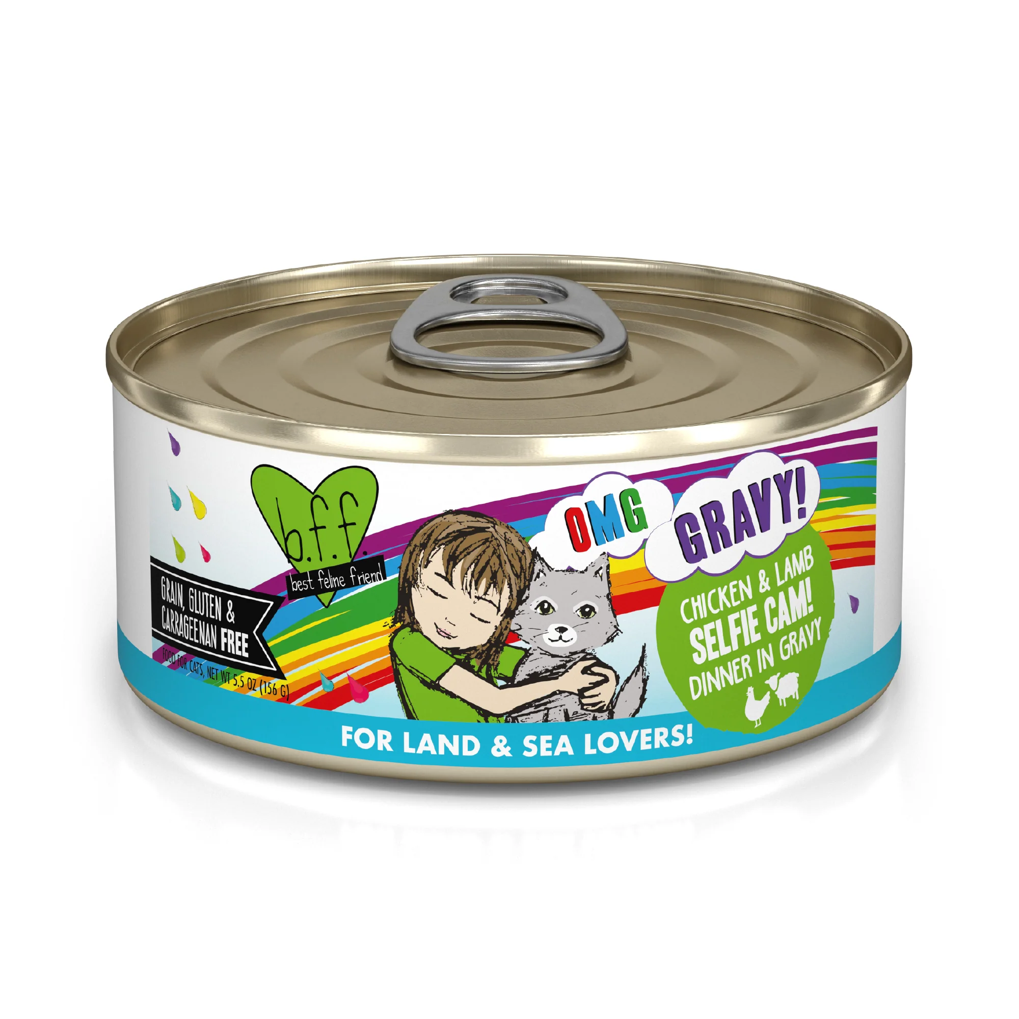 Weruva B.F.F. Oh My Gravy 5.5oz Canned Cat food Selfie Cam - Image 1