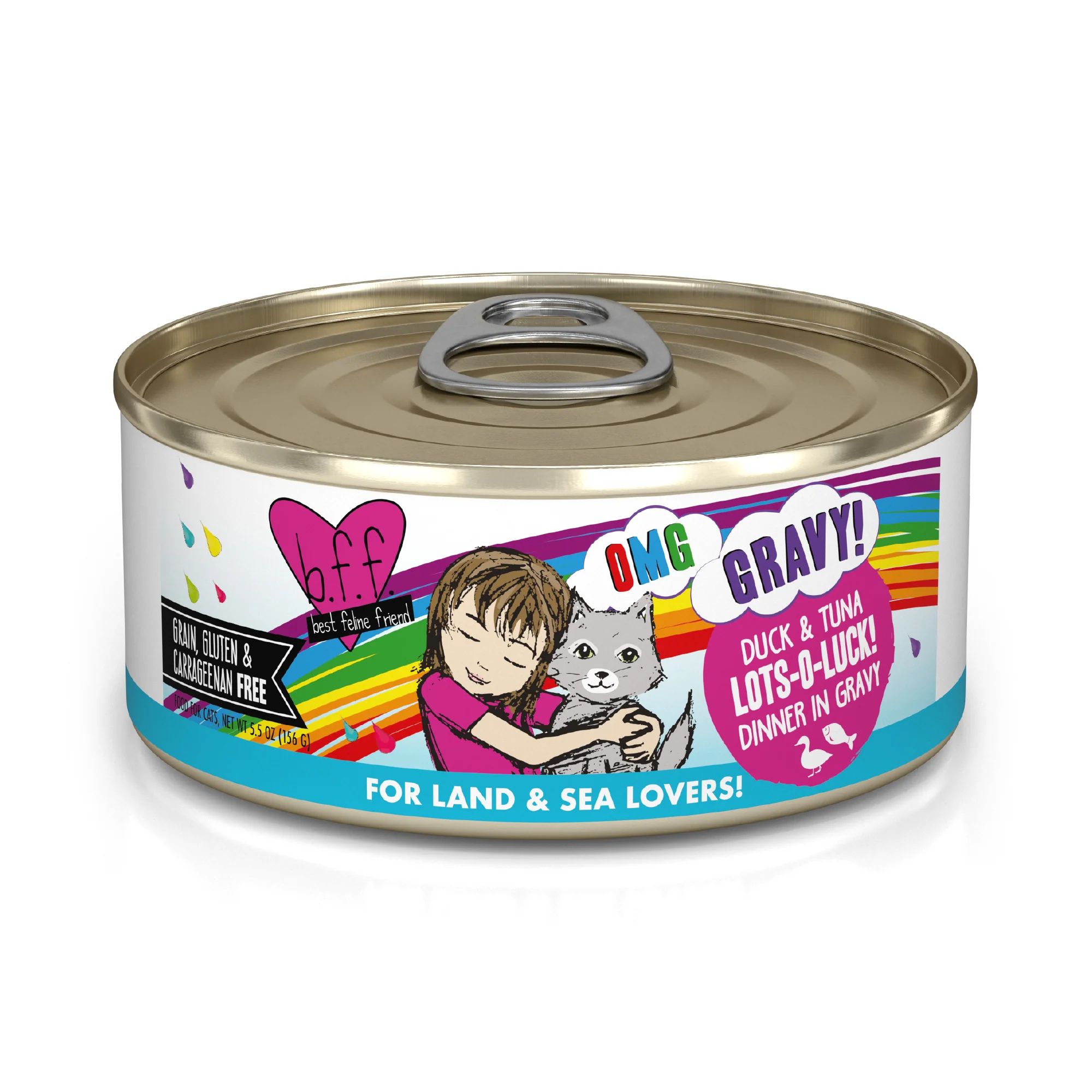 Weruva B.F.F. Oh My Gravy 5.5oz Canned Cat food Lots o Luck - Image 1