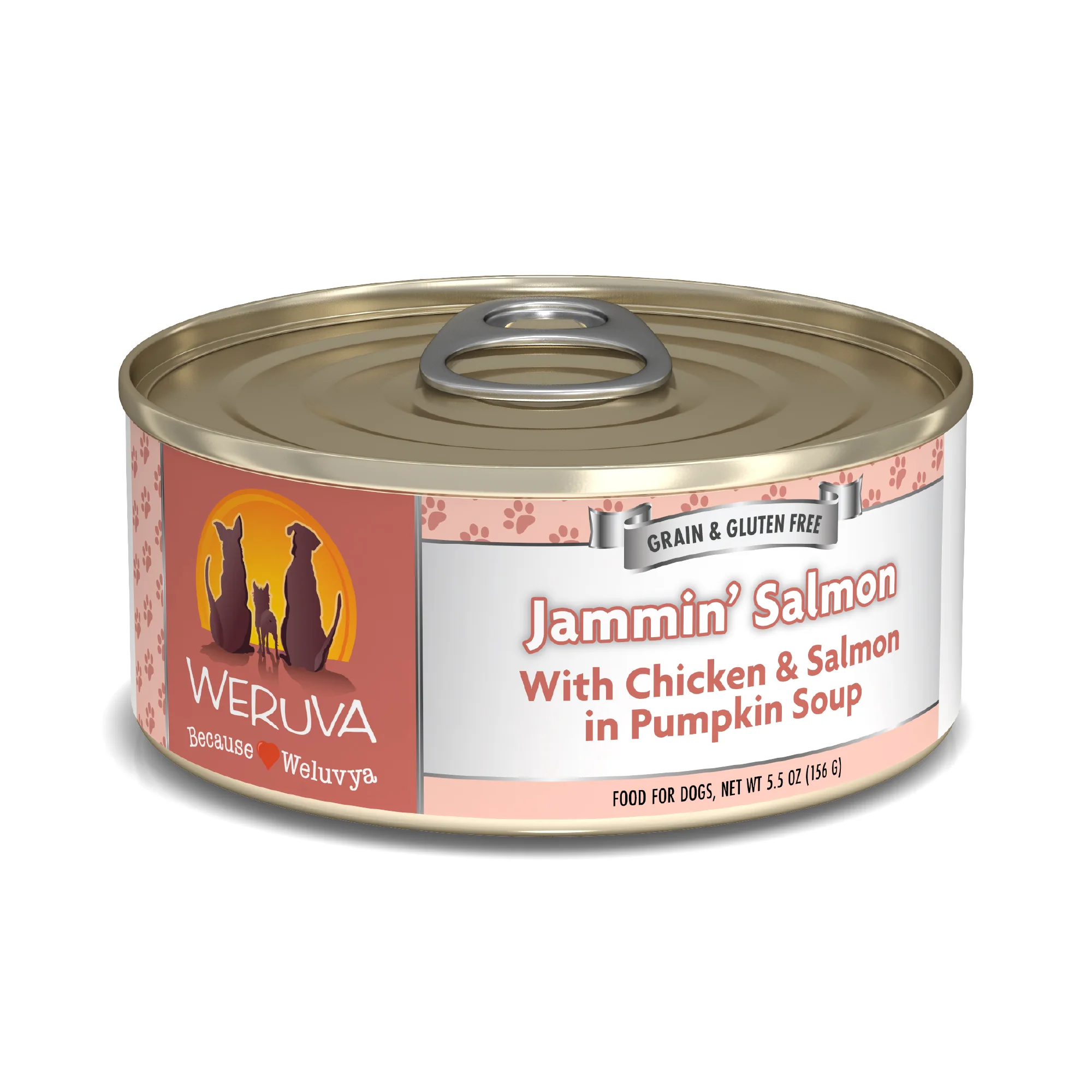 Weruva Classic Dog food 5.5oz Can Jammin Salmon - Image 1