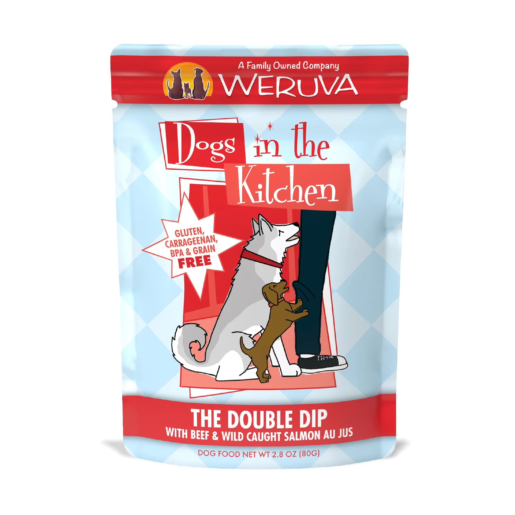 Weruva Dogs in the Kitchen 2.8oz Pouch Dog food the Double Dip - Image 1