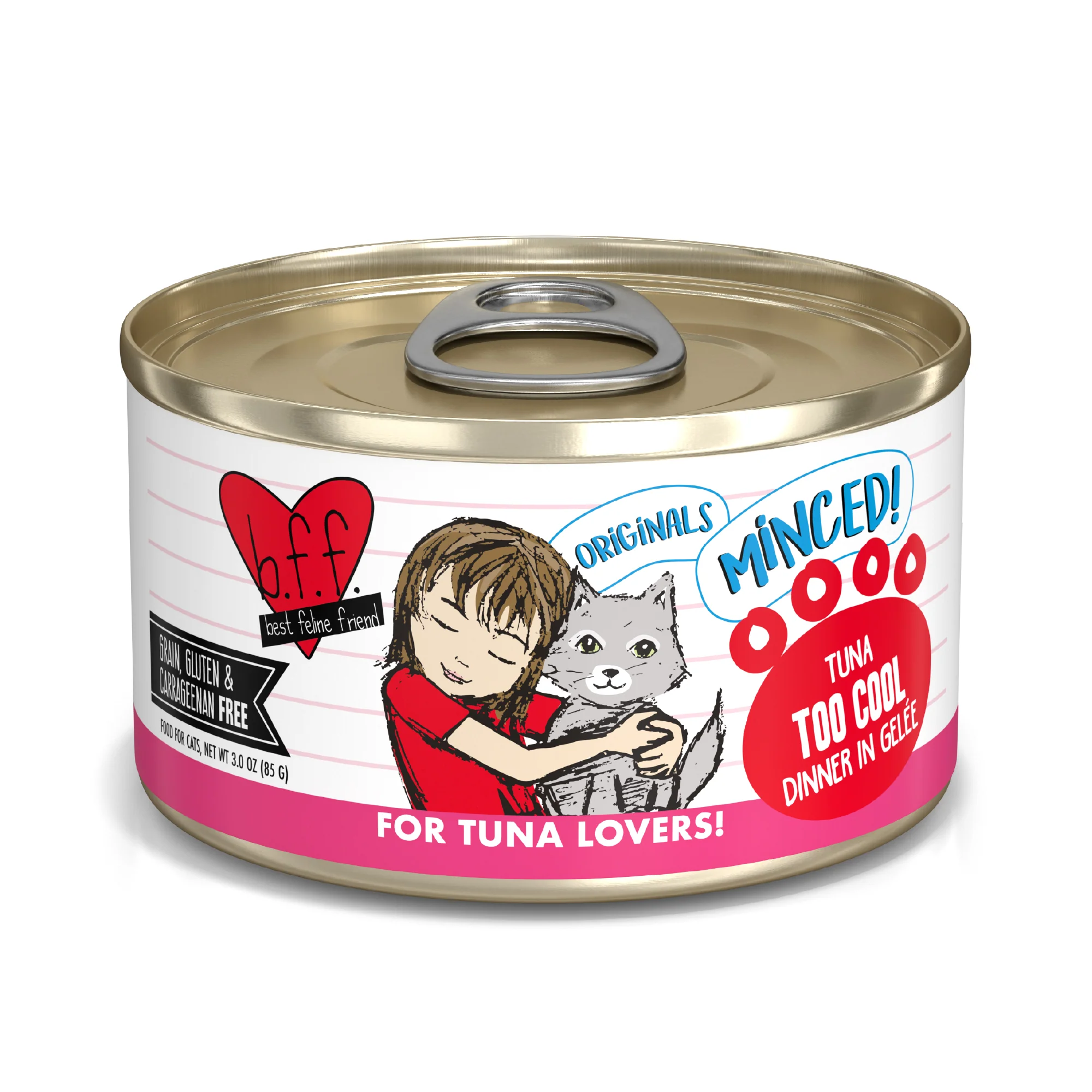Weruva B.F.F. Originals 3oz Canned Cat food Tuna Too Cool - Image 1