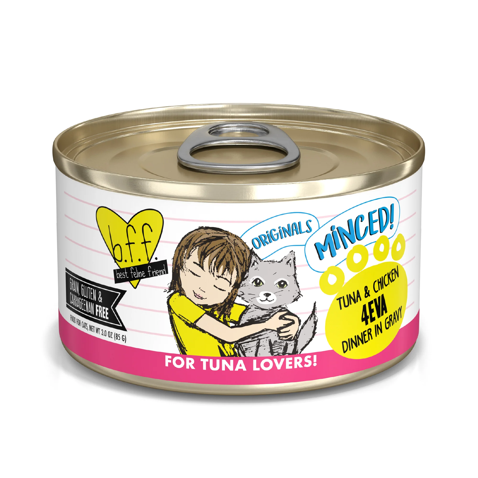 Weruva B.F.F. Originals 3oz Canned Cat food Tuna & Chicken 4EVA - Image 1