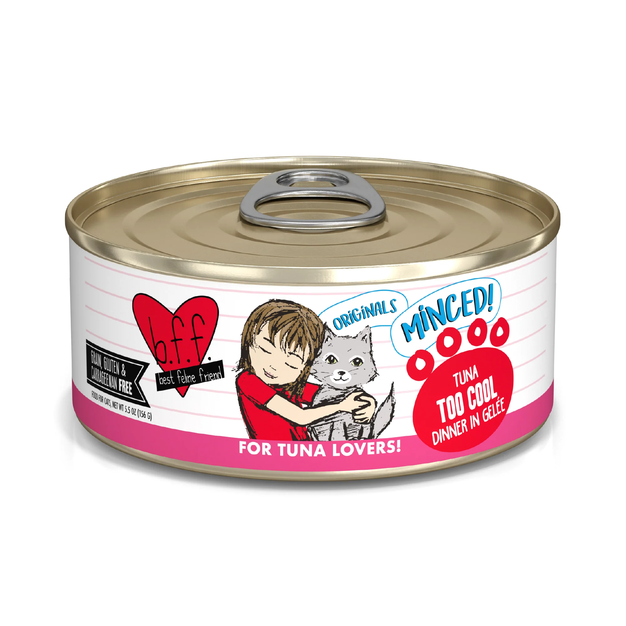 Weruva B.F.F. Originals 5.5oz Canned Cat food Tuna Too Cool - Image 1
