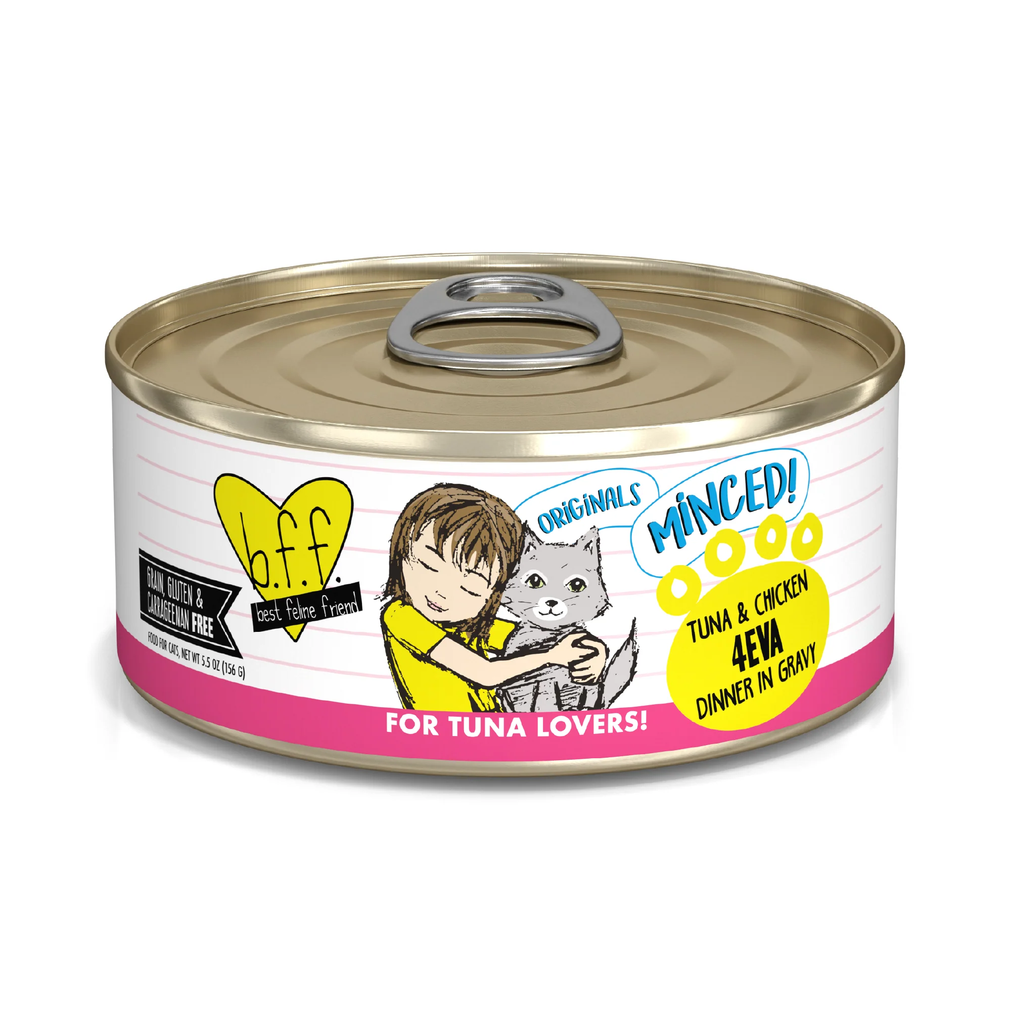 Weruva B.F.F. Originals 5.5oz Canned Cat food Tuna and Chicken 4Eva - Image 1