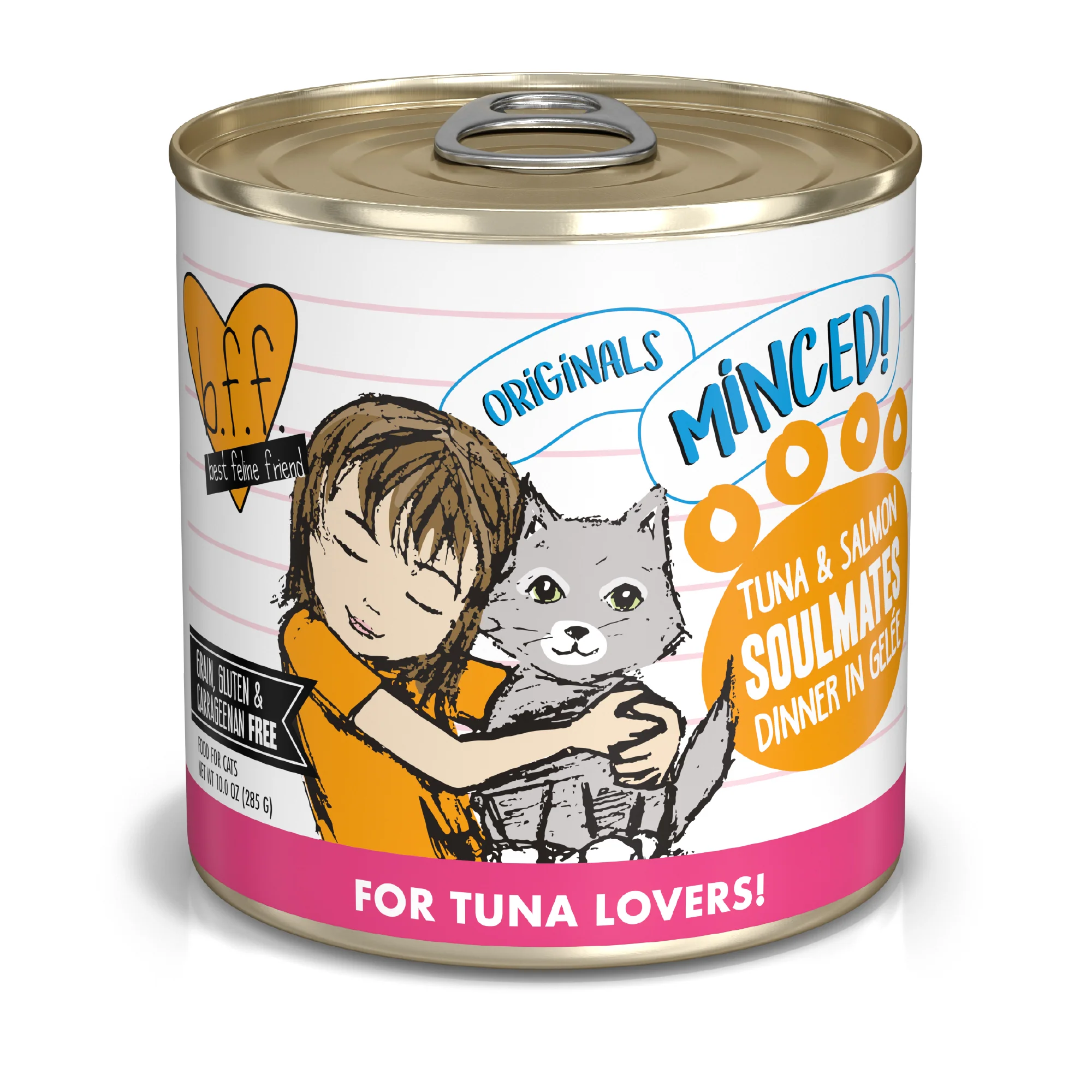 Weruva B.F.F. Originals 10oz Canned Cat food Tuna & Salmon Soulmates - Image 1