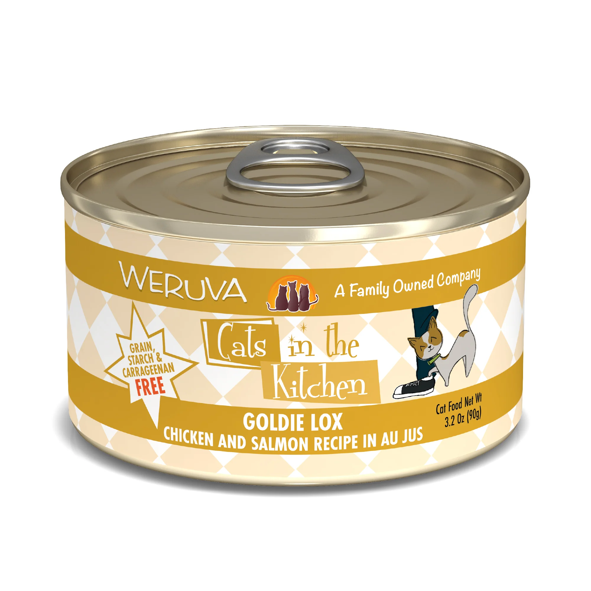 Weruva Cats in the Kitchen 3.2oz Canned Cat Food Goldie Lox - Image 1