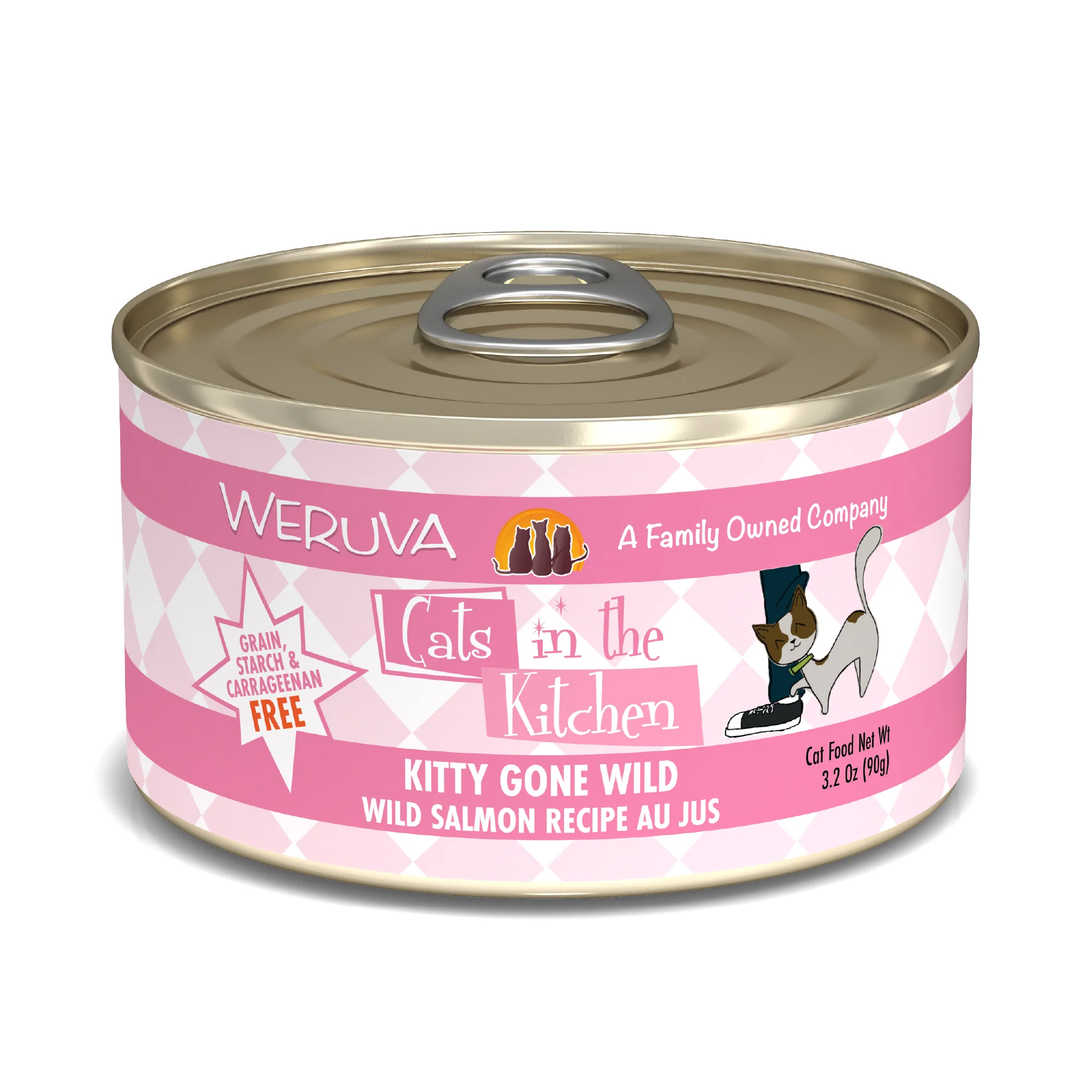 Weruva Cats in the Kitchen 3.2oz Canned Cat Food Kitty Gone Wild - Image 1