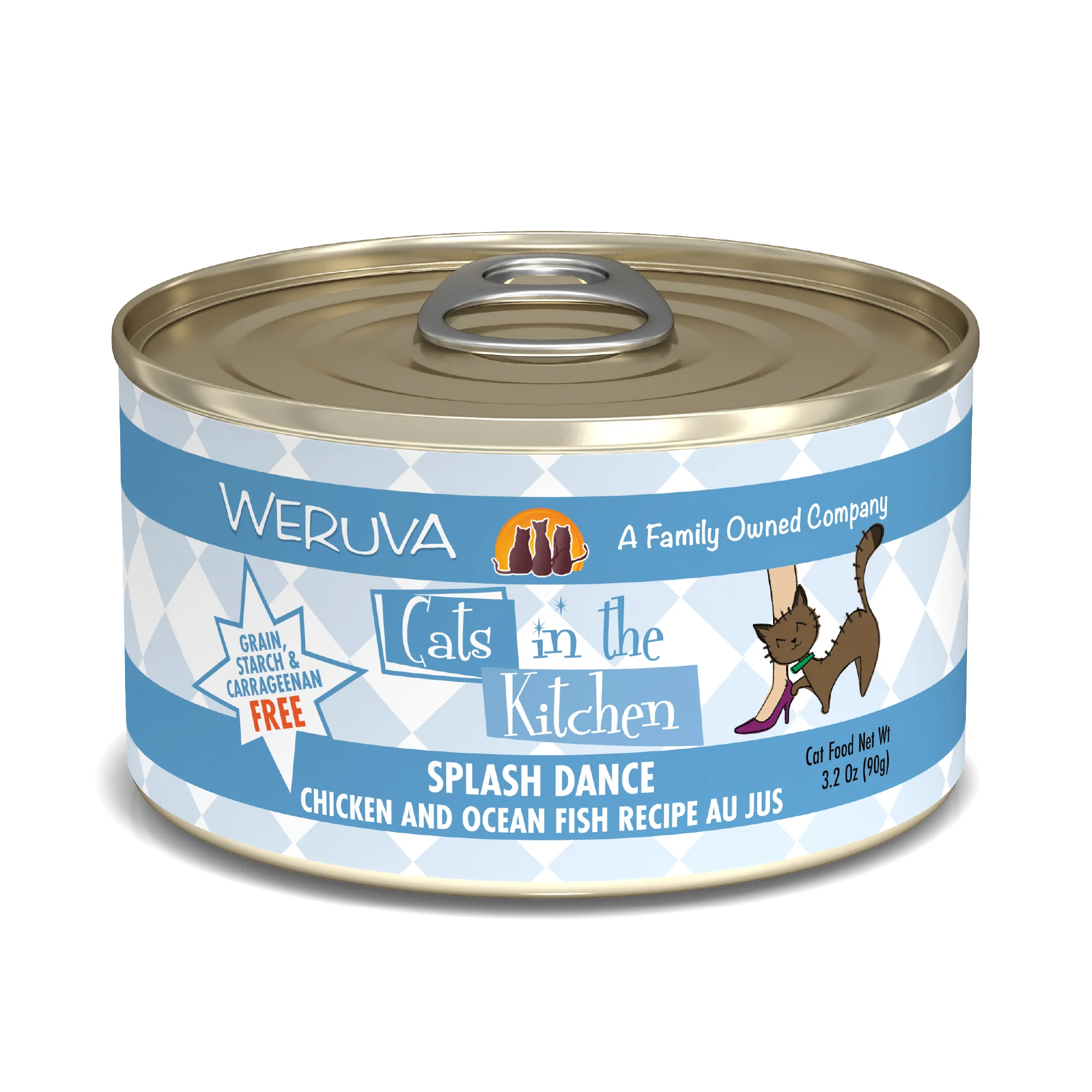 Weruva Cats in the Kitchen 3.2oz Canned Cat Food Splash Dance - Image 1
