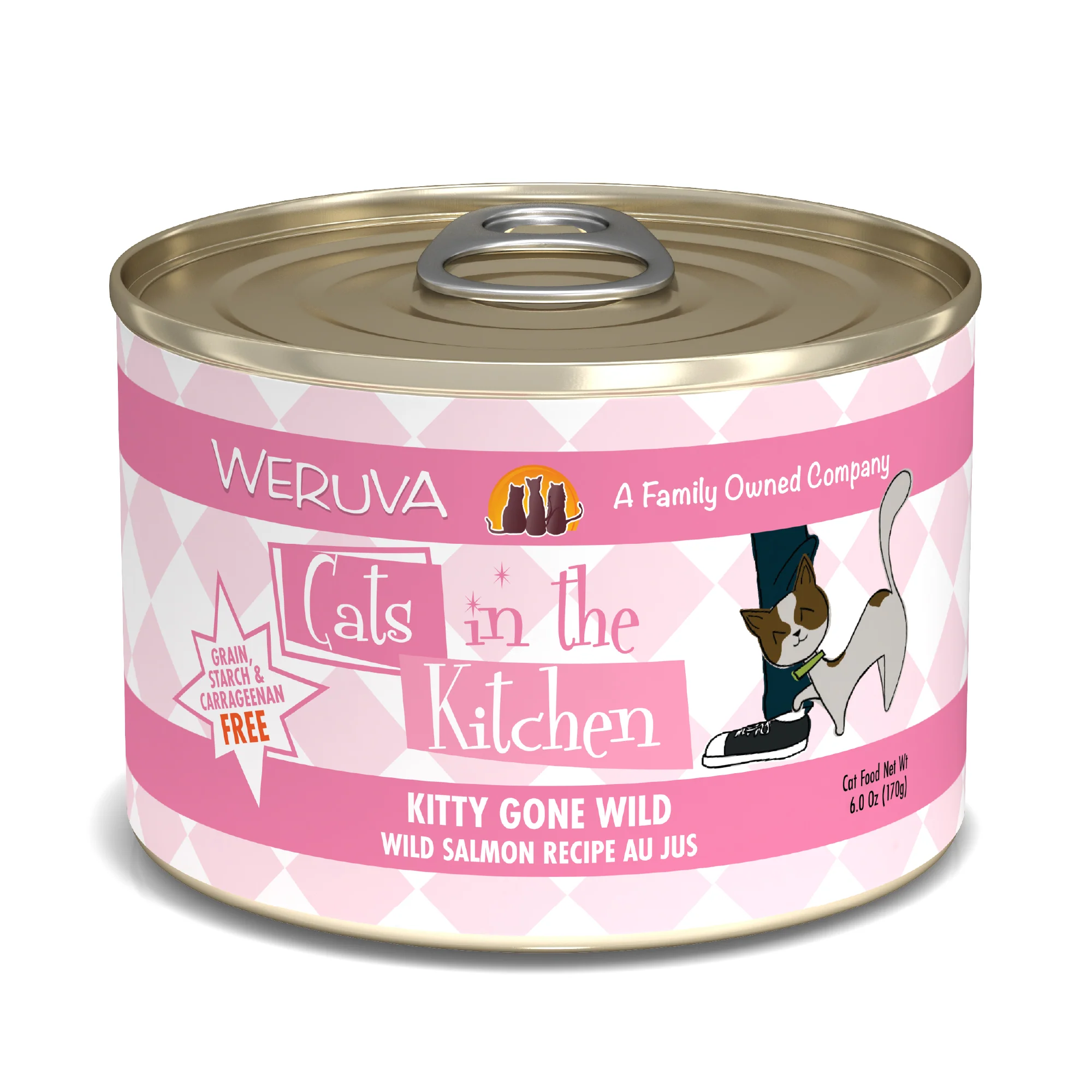 Weruva Cats in the Kitchen 6oz Canned Cat Food Kitty Gone Wild - Image 1