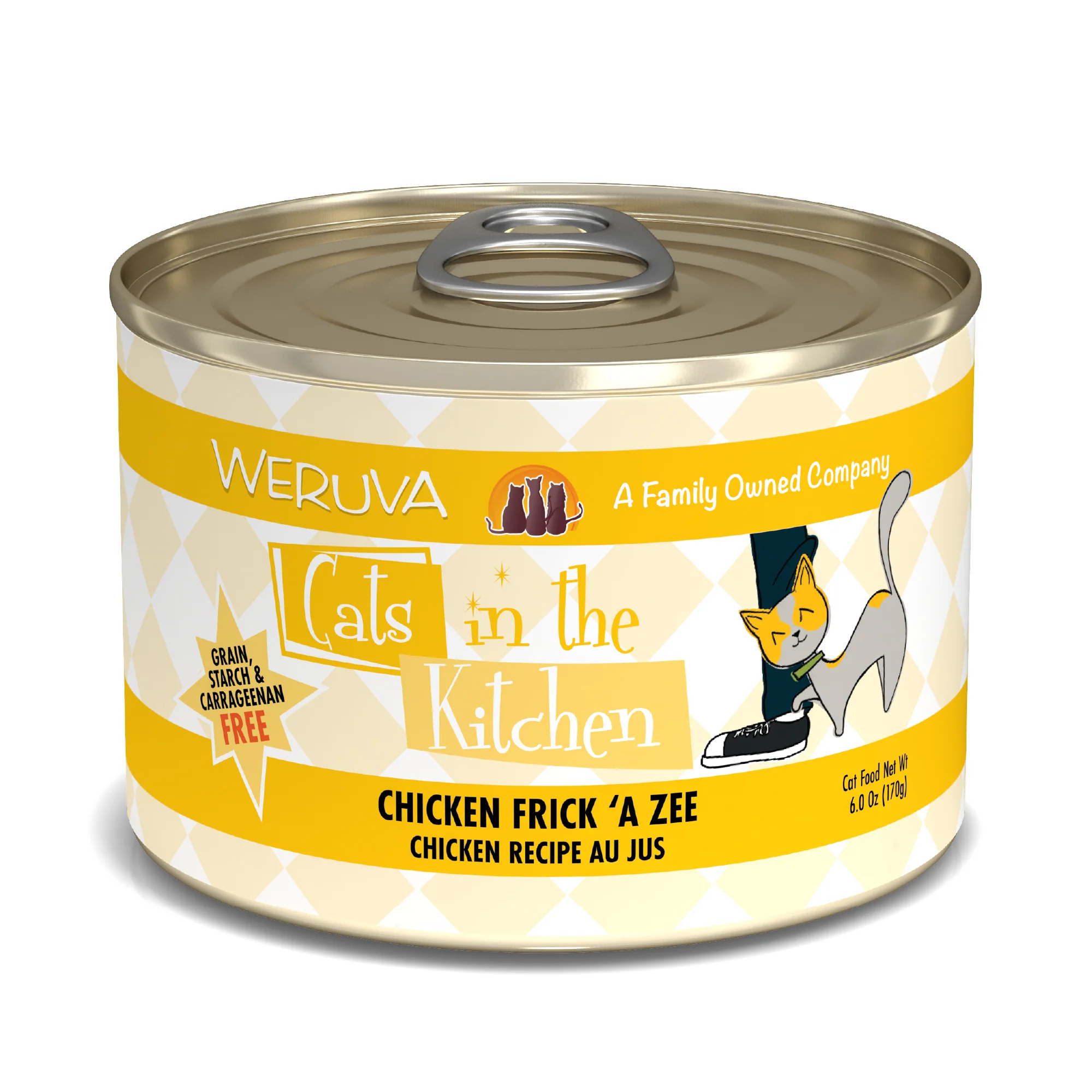 Weruva Cats in the Kitchen 6oz Canned Cat Food Chicken Frick A Zee - Image 1
