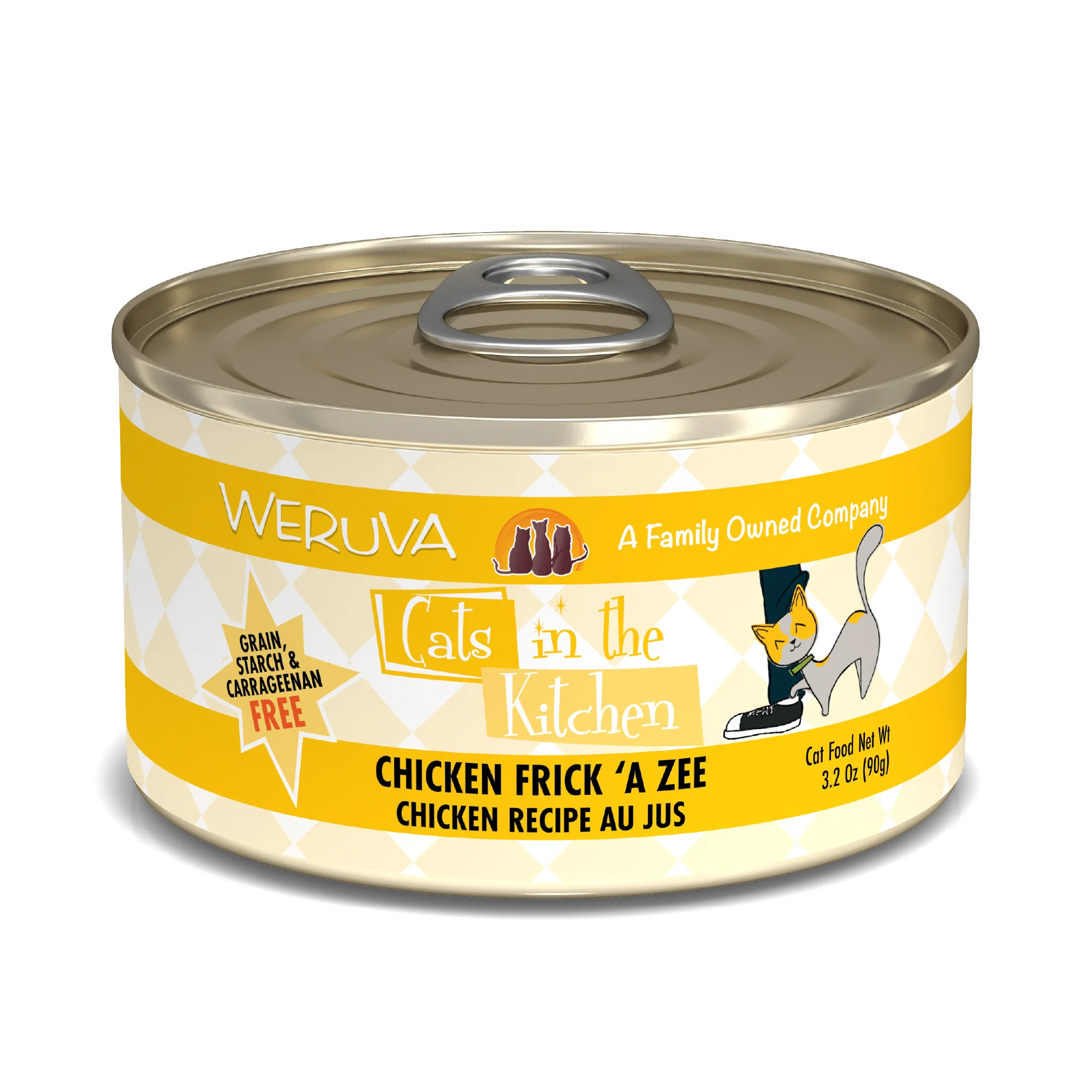 Weruva Cats in the Kitchen 3.2oz Canned Cat Food Chicken Frick A Zee - Image 1