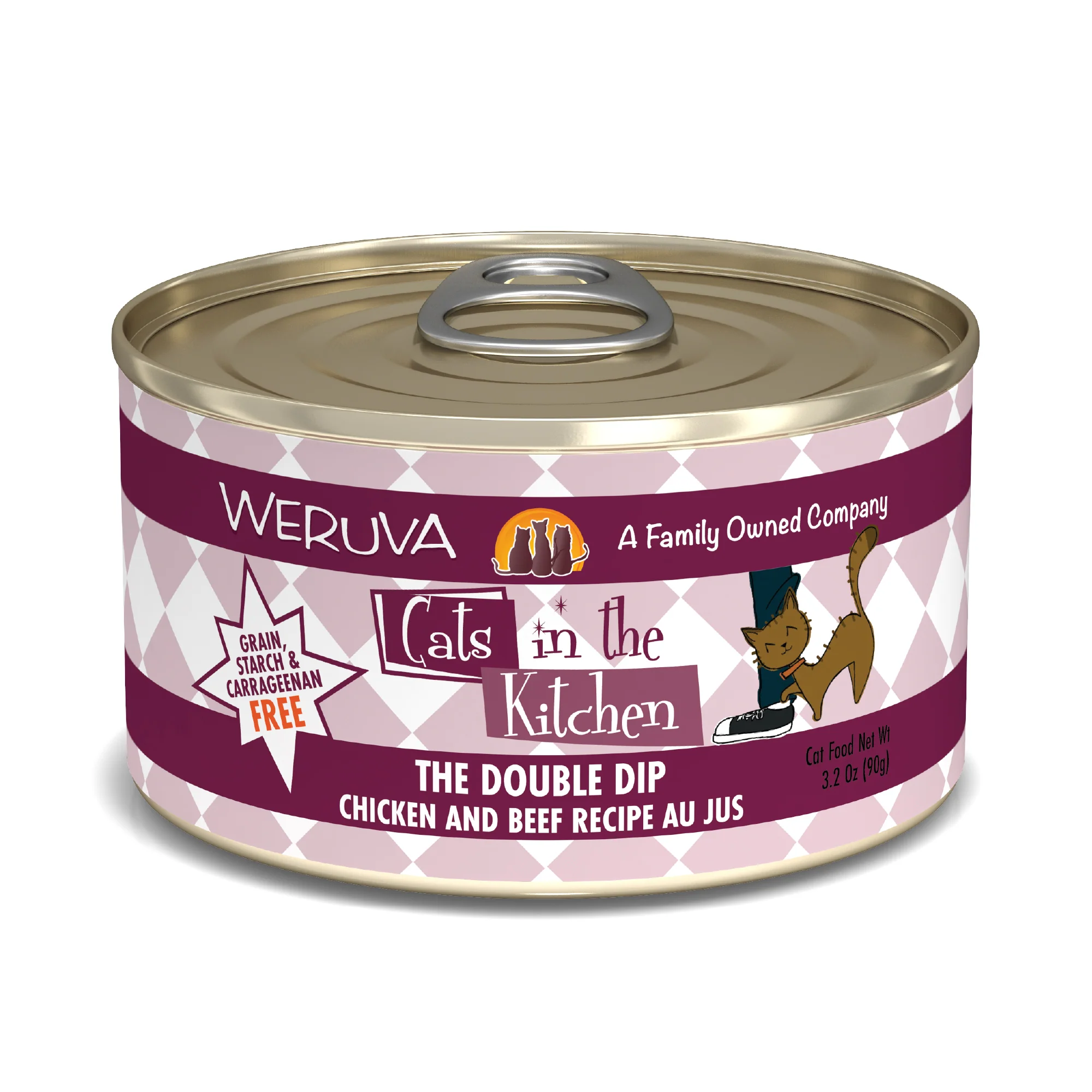 Weruva Cats in the Kitchen 3.2oz Canned Cat Food The Double Dip - Image 1