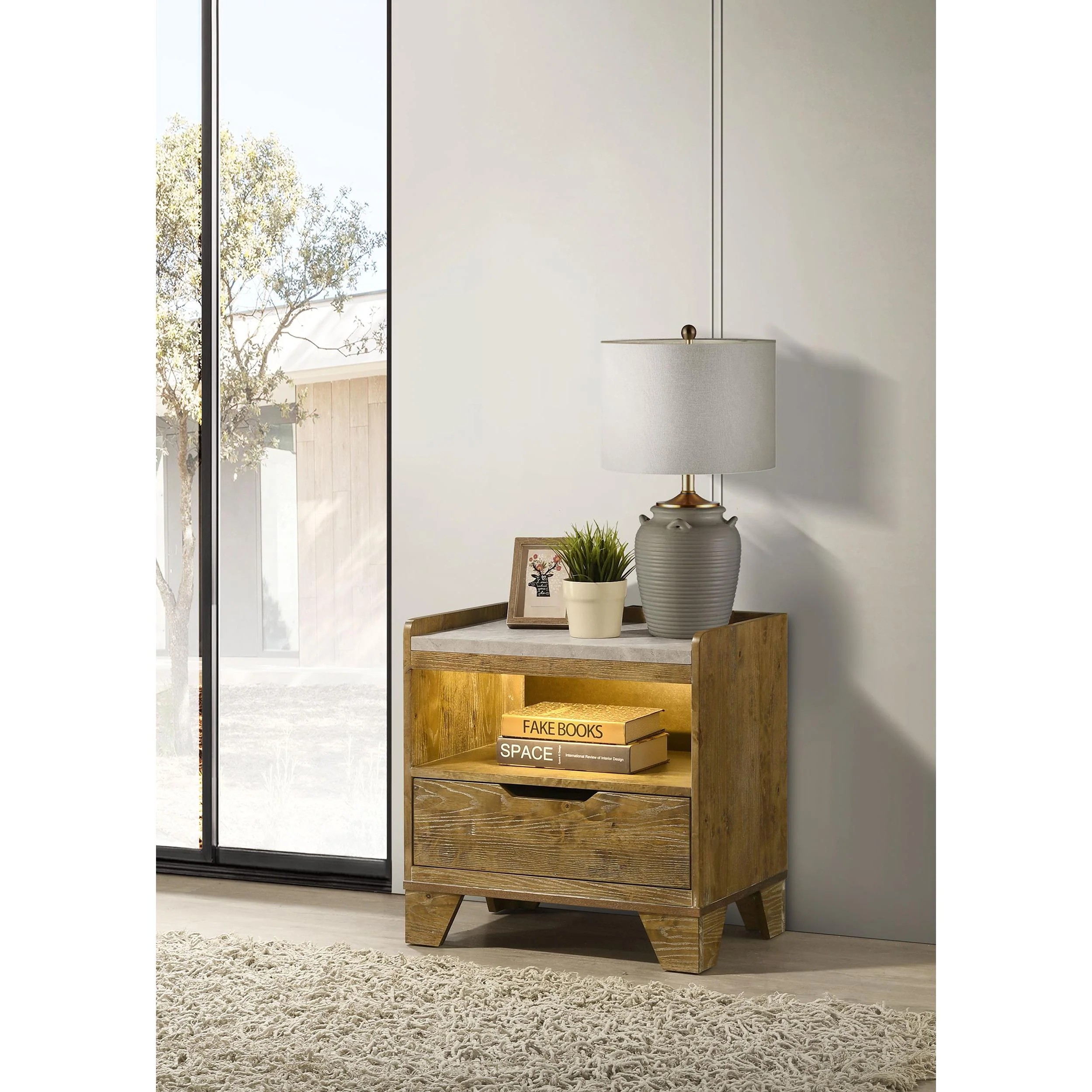 Coaster Furniture Henderson 1-Drawer Nightstand 222972 - Image 2