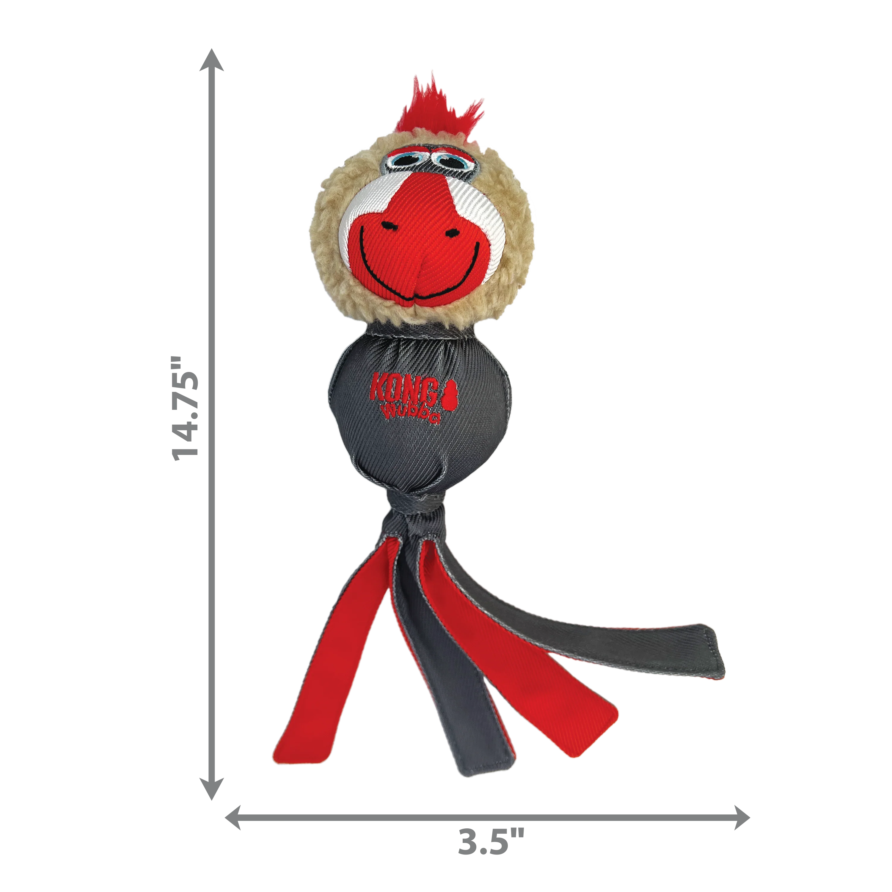 Kong Dog Toy Wubba Zoo Mandrill Large - Image 1