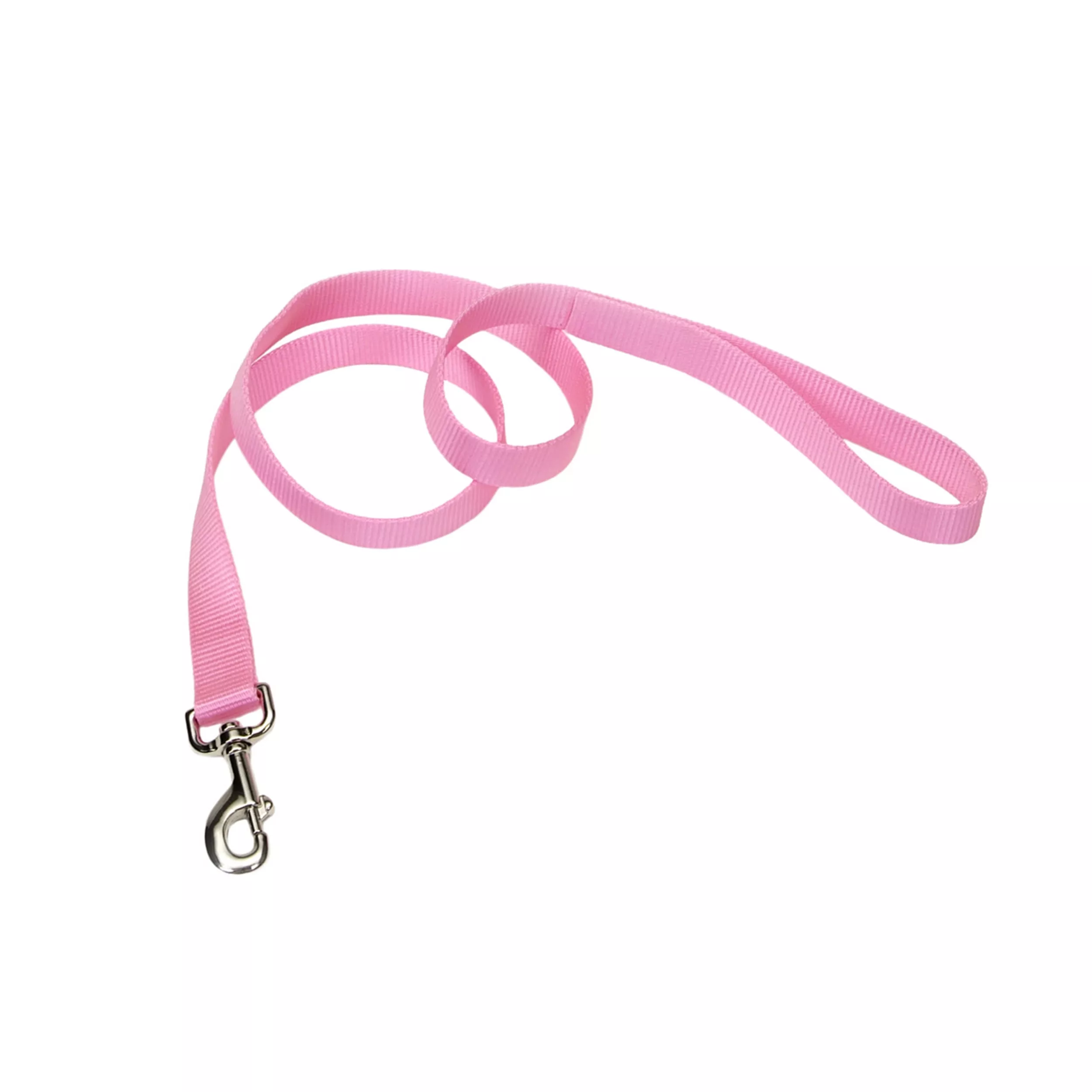 Coastal Single Ply 4ft Long 3/8in Dog Leash Bright Pink - Image 1