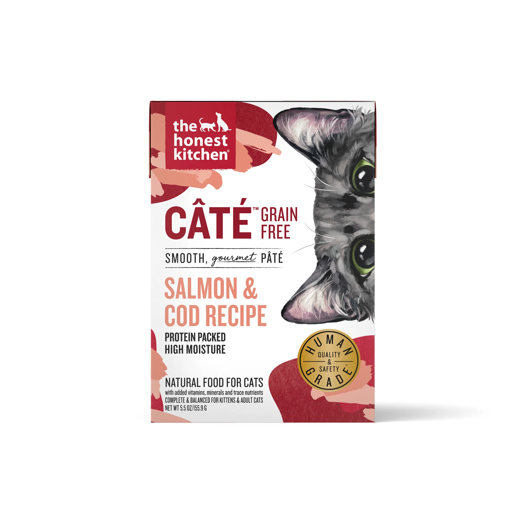 The Honest Kitchen Câté Grain Free Salmon & Cod Pâté Wet Cat Food 5.5oz - Image 1
