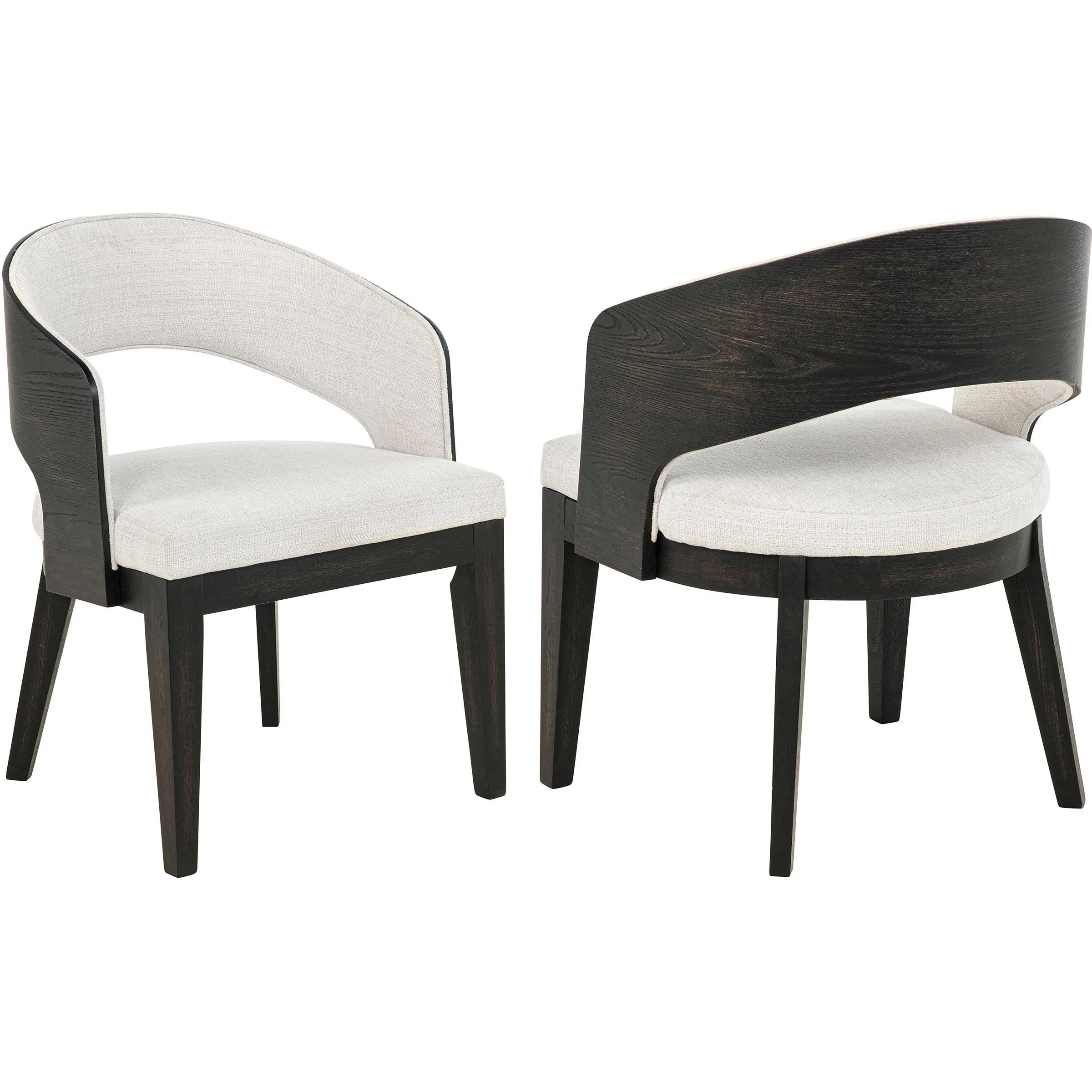Coaster Furniture Leandro 115393 Set of 2 Upholstered Dining Arm Chair - Cream - Image 1
