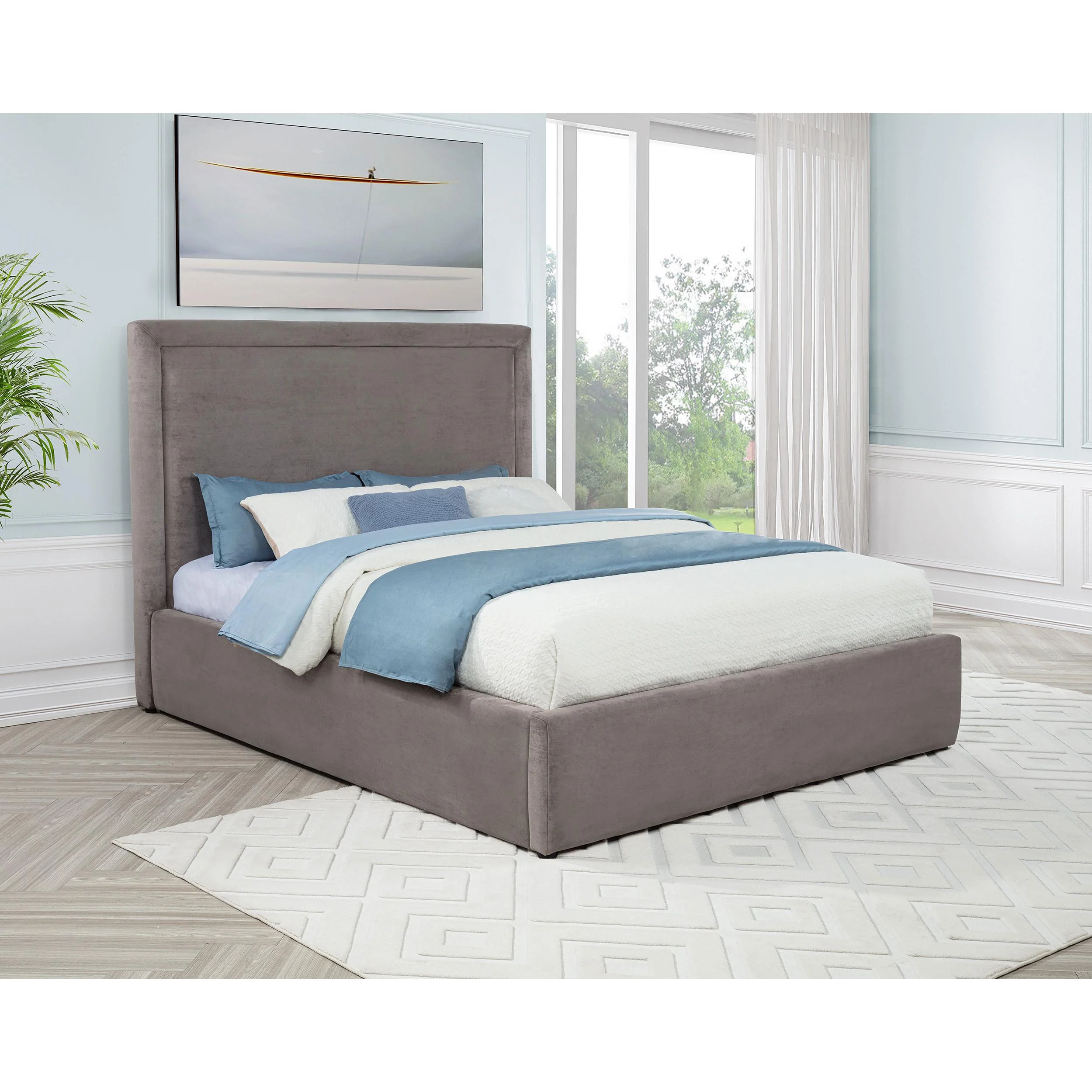 Coaster Furniture Lawson Queen Upholstered Platform Bed 315835MQ - Image 2