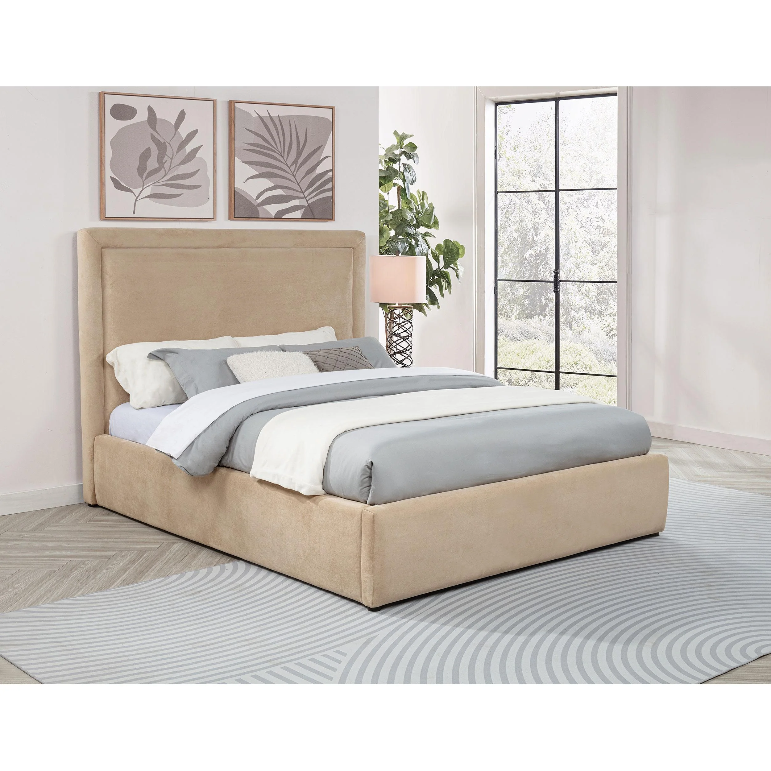 Coaster Furniture Lawson Queen Upholstered Platform Bed 315835LQ - Image 2