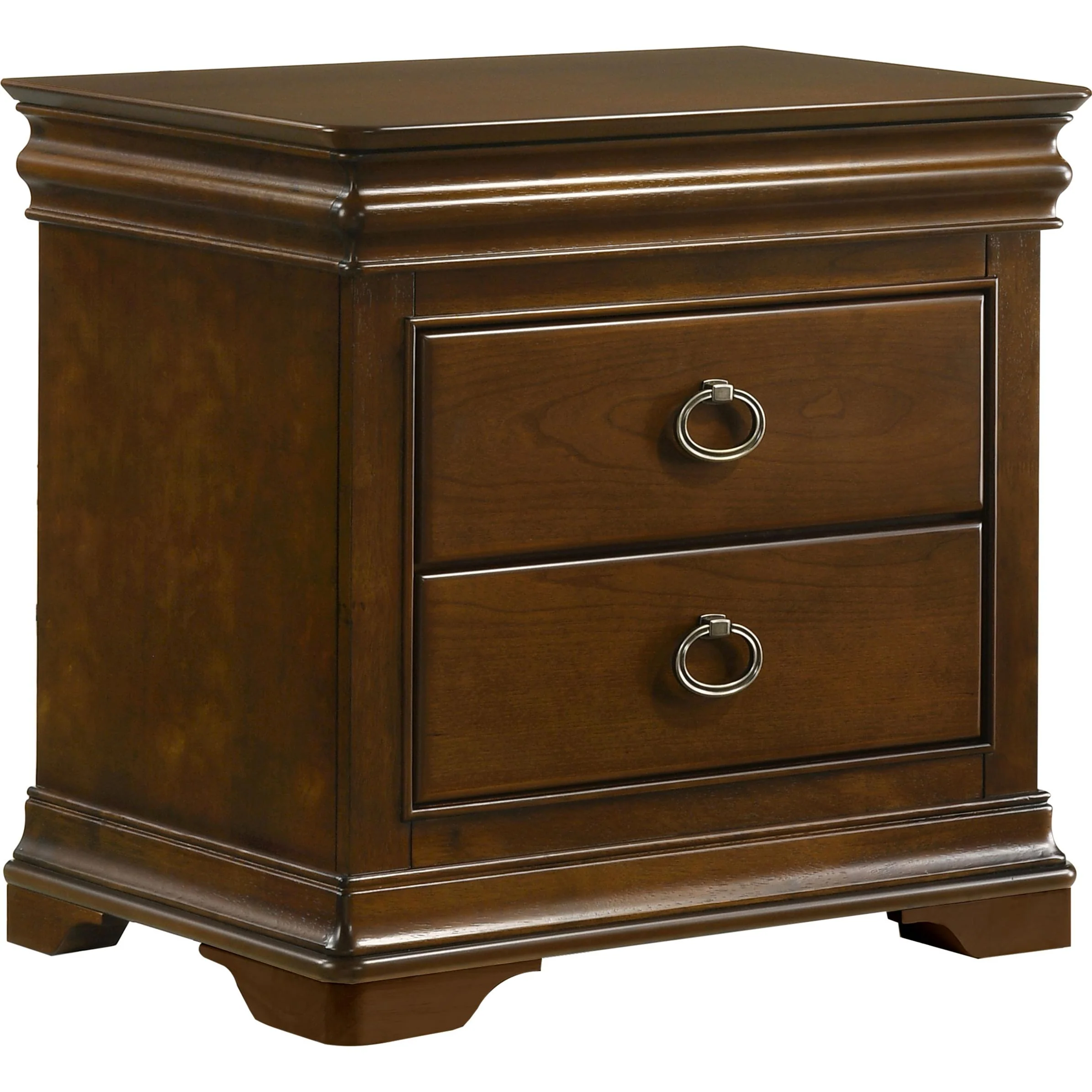 Coaster Furniture Garland 205302 3-drawer Nightstand Bedside Table – Brown Cherry