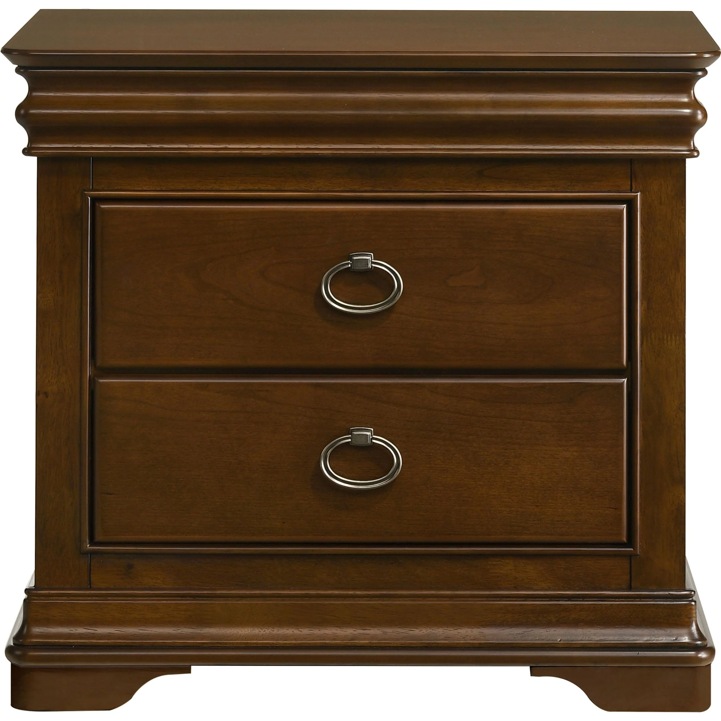 Coaster Furniture Garland 205302 3-drawer Nightstand Bedside Table - Brown Cherry - Image 3