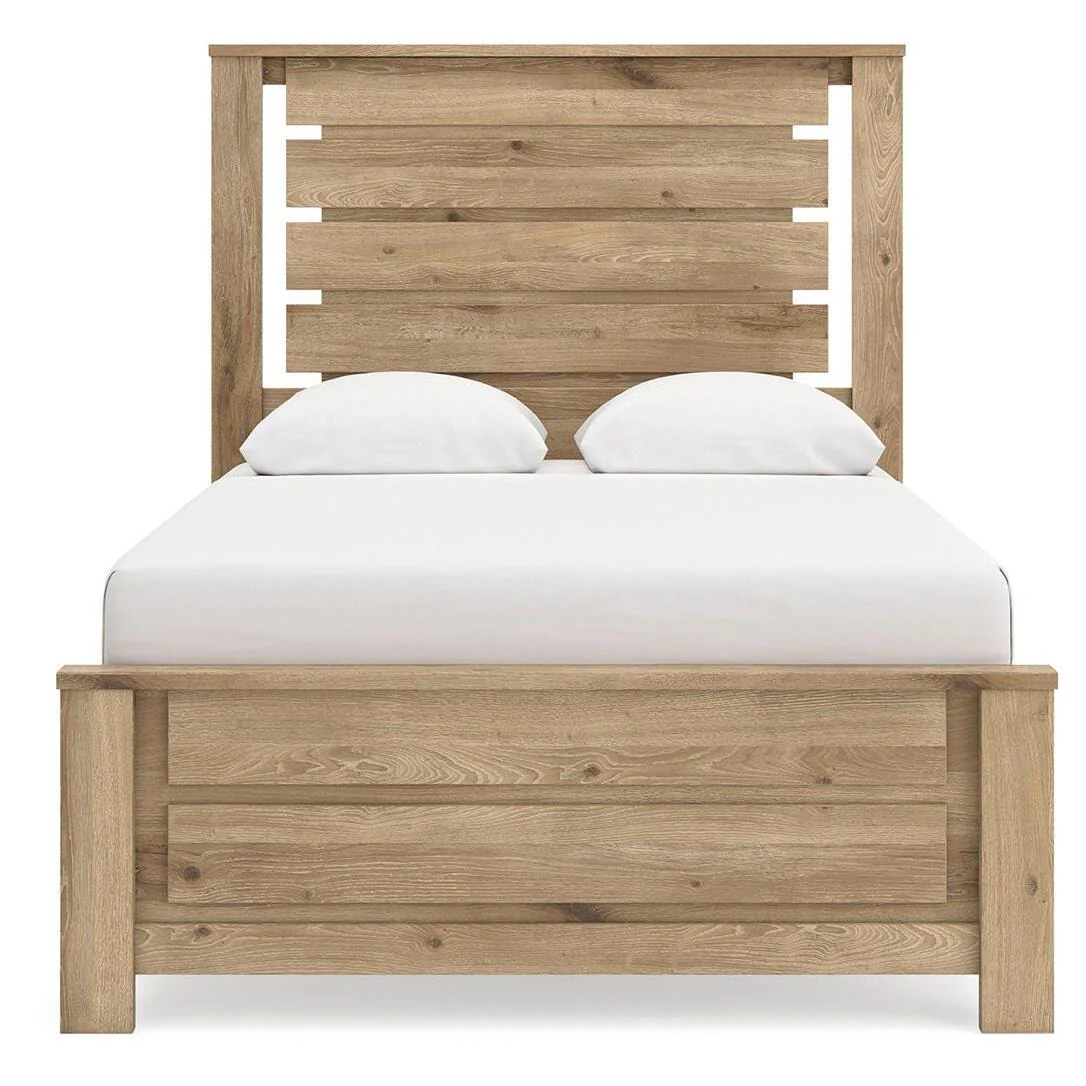 B1045-54/57/95/ B100-13 Signature Design by Ashley Brozmont Queen Panel Platform Bed - Image 3