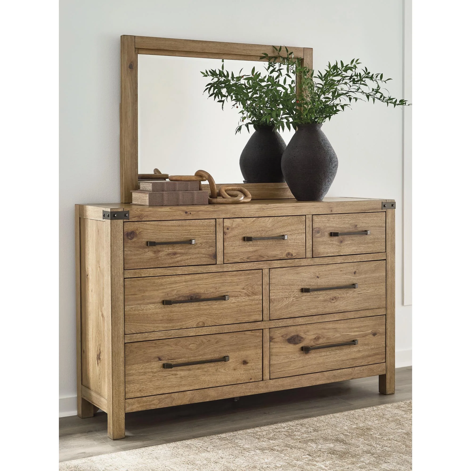 Benchcraft Ridgester B858B1 Dresser and Mirror - Image 2