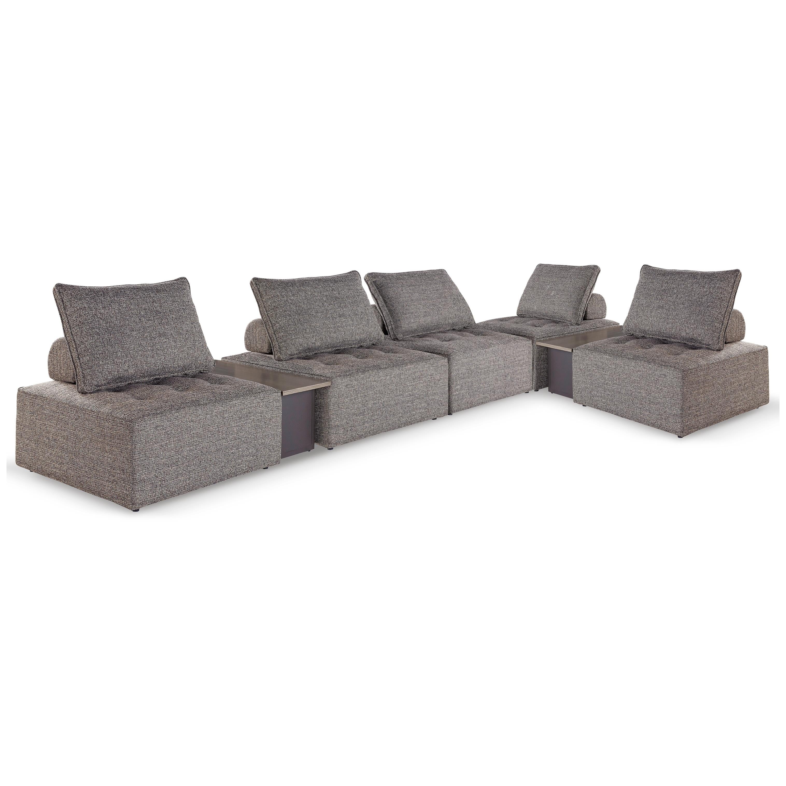 Signature Design by Ashley Bree Zee P160P13 7 pc Outdoor Modular Seating
