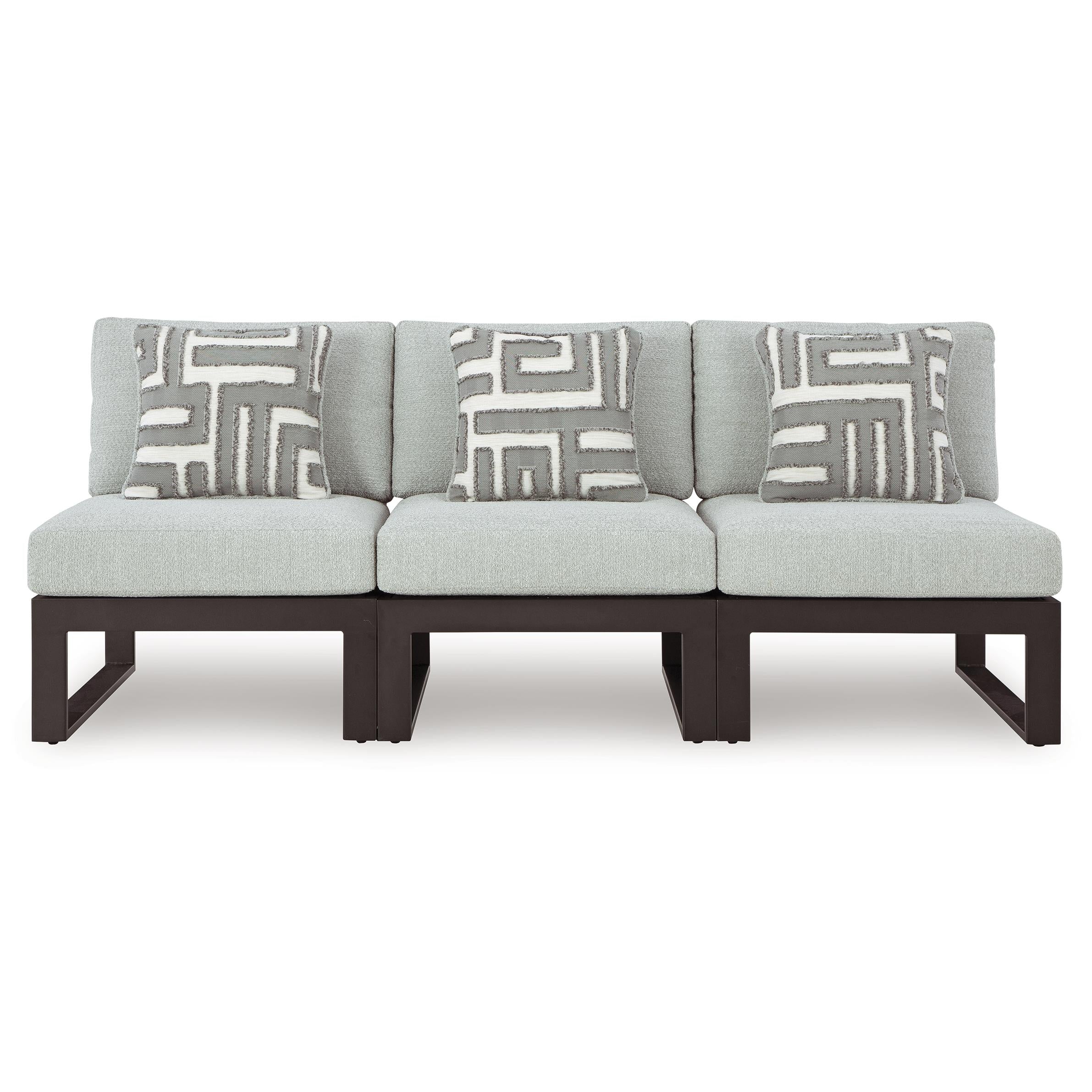 Signature Design by Ashley Beachloft P490P6 3 pc Outdoor Sectional