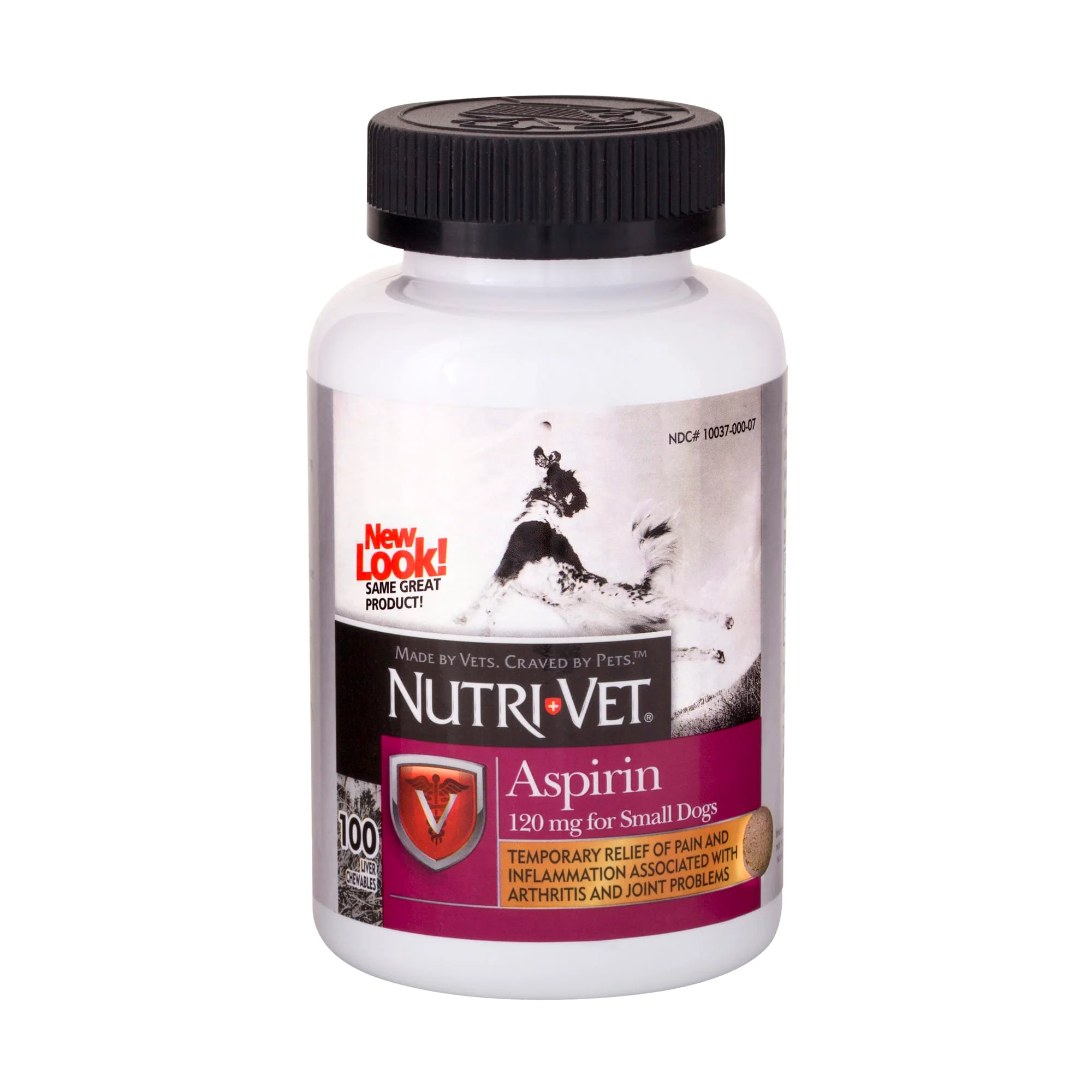 Nutri-Vet Aspirin 120mg for Small Dogs  100 Count - Image 1