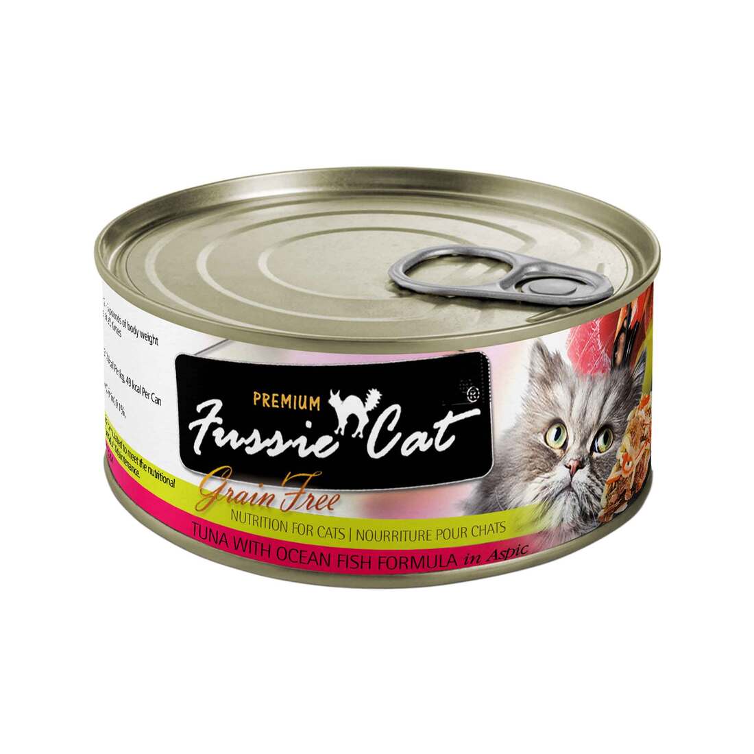 Fussie Cat Premium Tuna with Ocean Fish Canned Cat Food 2.82oz - Image 1