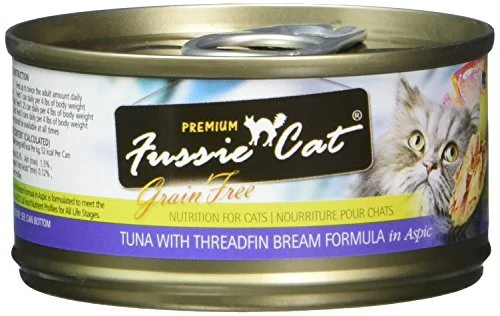 Fussie Cat Premium Tuna & Threadfin Bream in Aspic Grain-Free Wet Cat Food 2.8 oz - Image 1