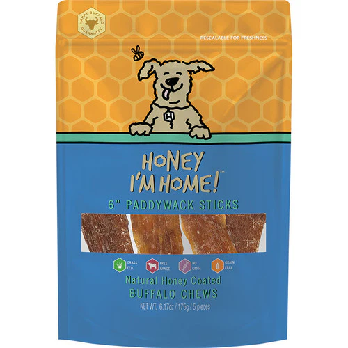 Honey Im Home Dog Treats Buffalo Paddywack 5pk - Image 1