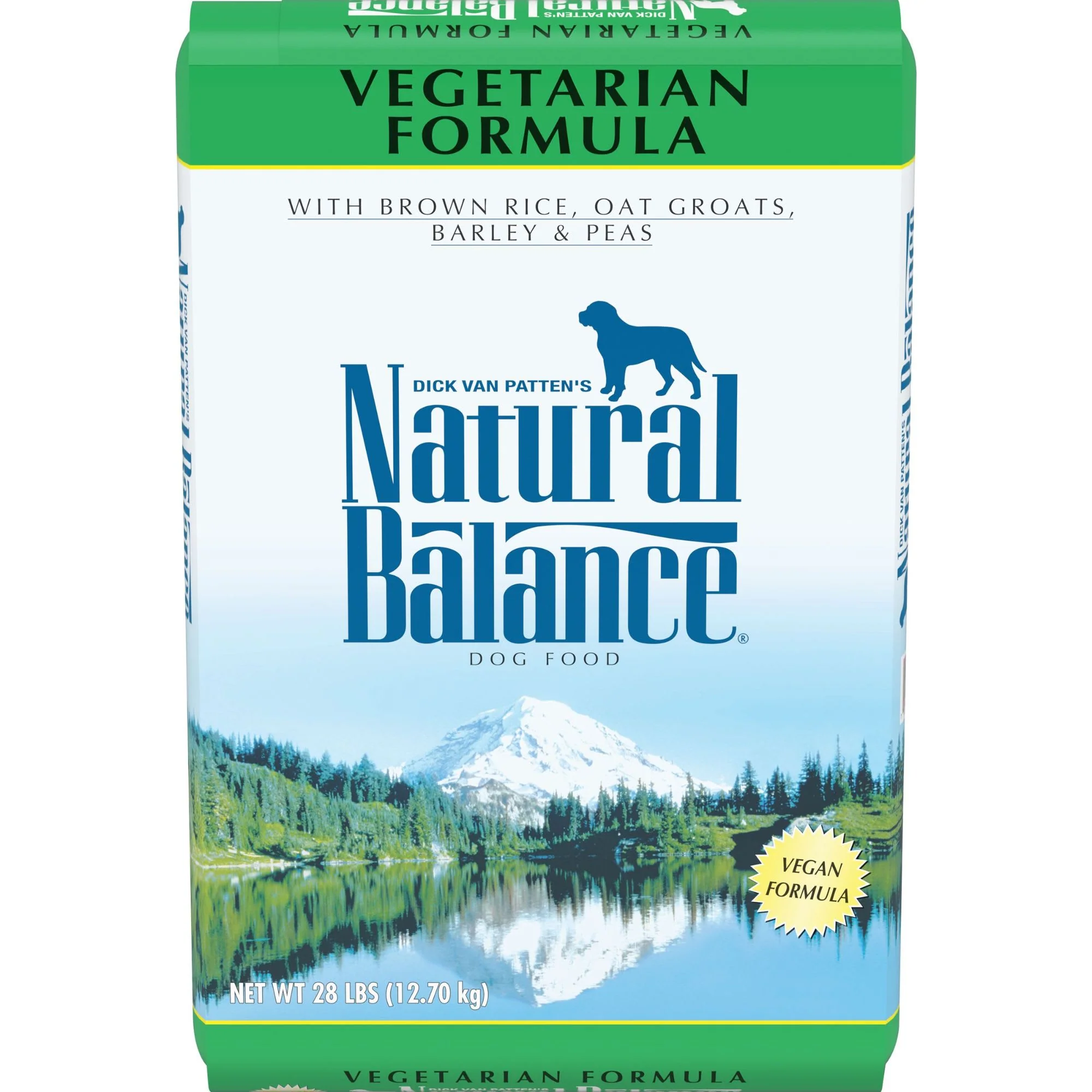 Natural Balance Brown Rice  Oat Groats  Barley & Peas Dry Dog Food  24 Pounds  Vegetarian  Vegan - Image 1