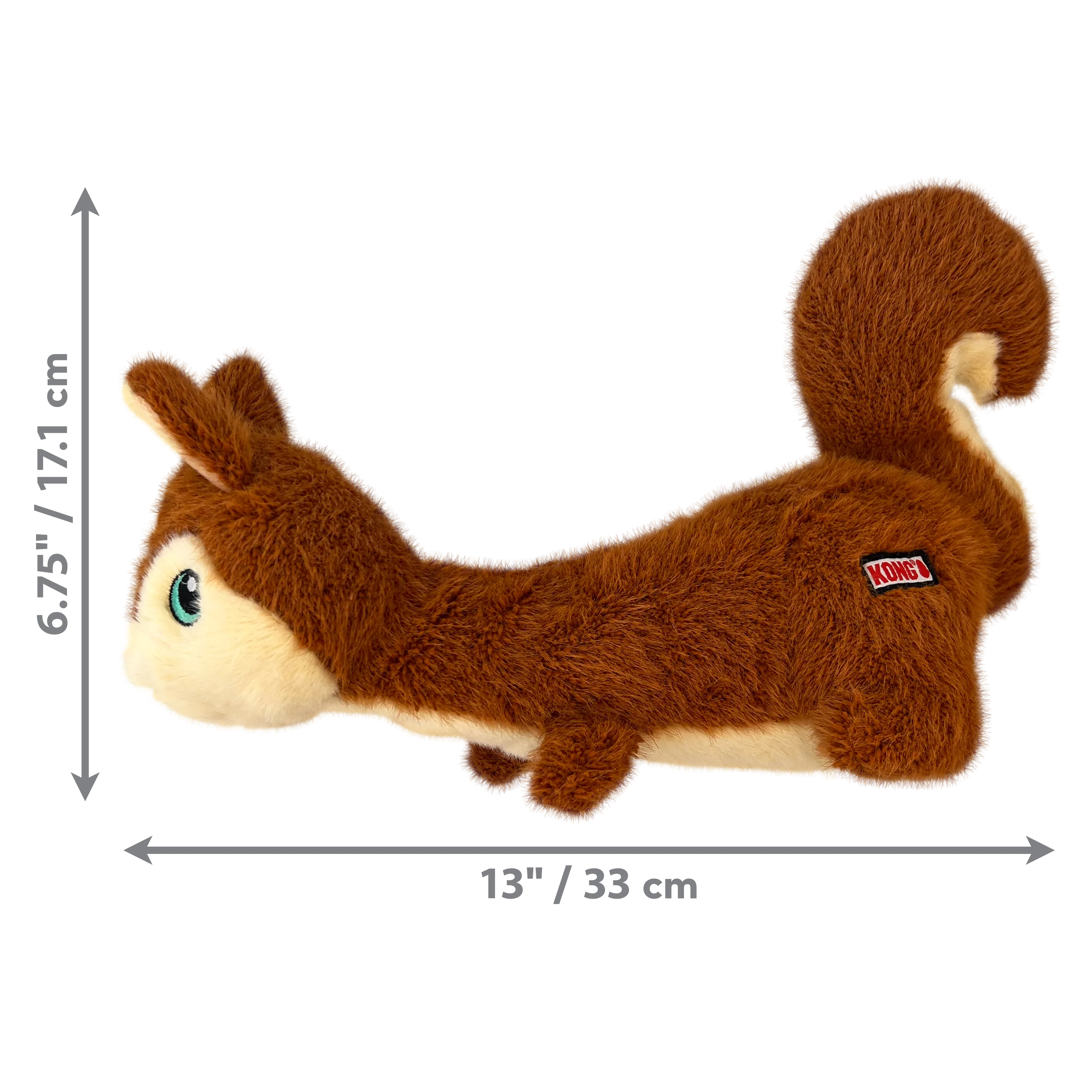 Kong Dog Toy Scruffs Squirrel Medium - Image 1