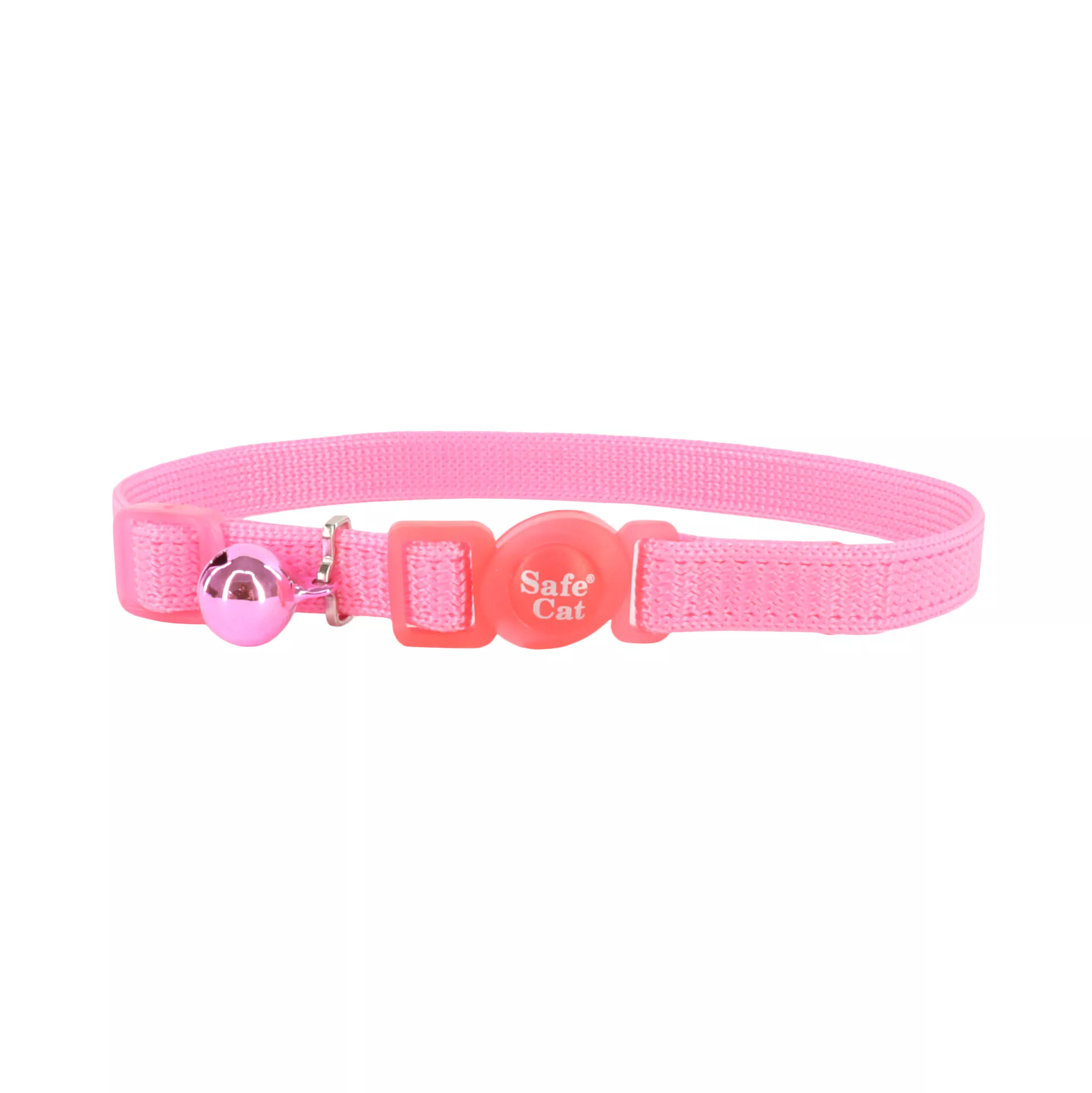 Coastal Safe Cat 3/8in Wide 8-12in Breakaway Collar Bright Pink - Image 1